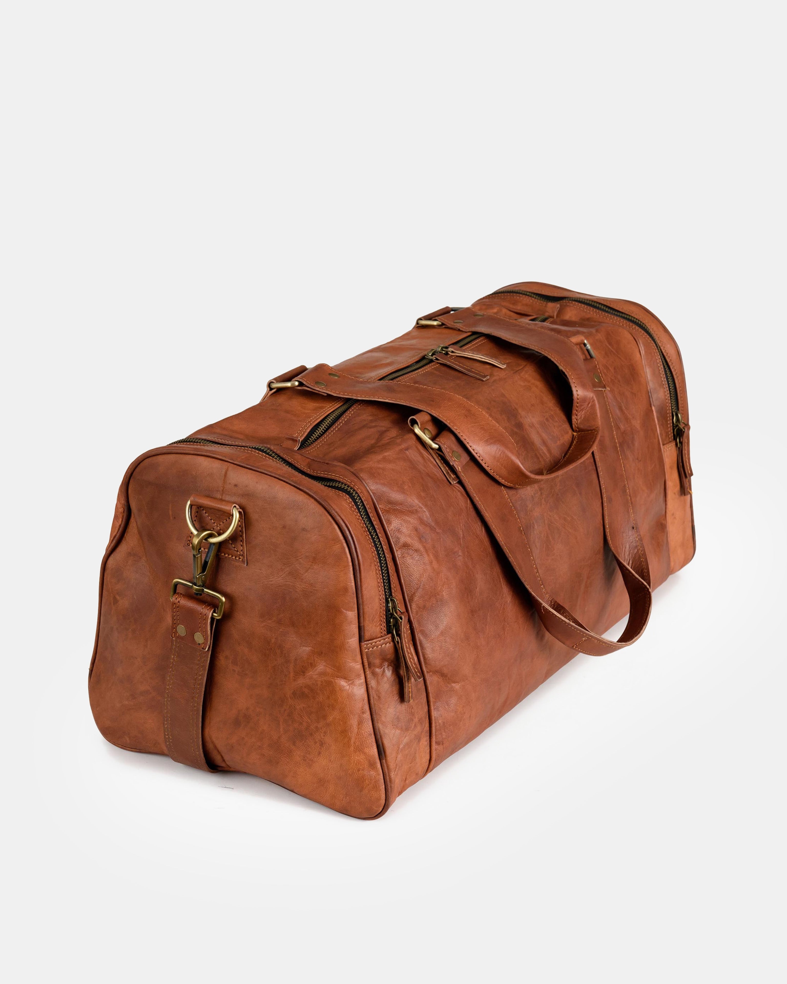 berliner-bags-bergen-sac-voyage-cuir-vintage-brown image 3
