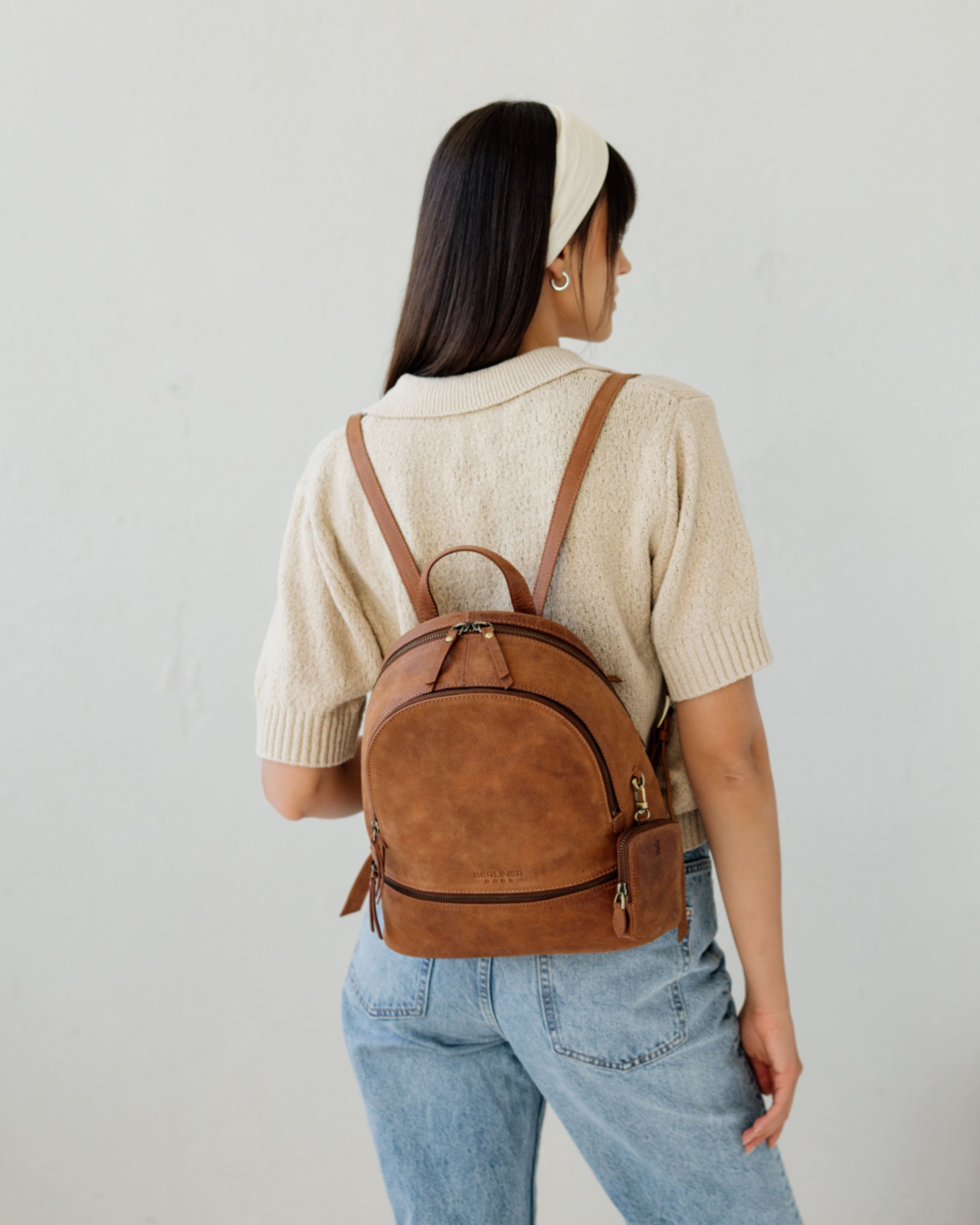 berliner-florence-sac-dos-cuir-camel image 2