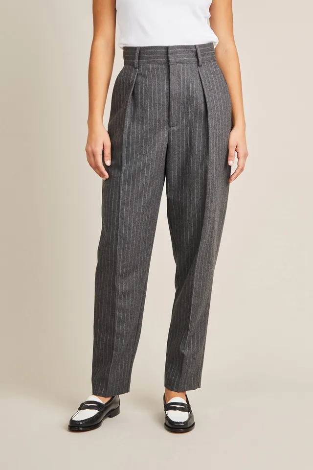 le-pantalon-fm-lpwf-6-pantalon-cigarette-gris-flanelle-laine image 1