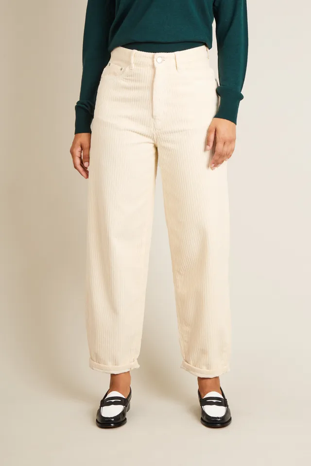 le-pantalon-ballon-velours-c-tel-pantalon-femme-100-coton image 1