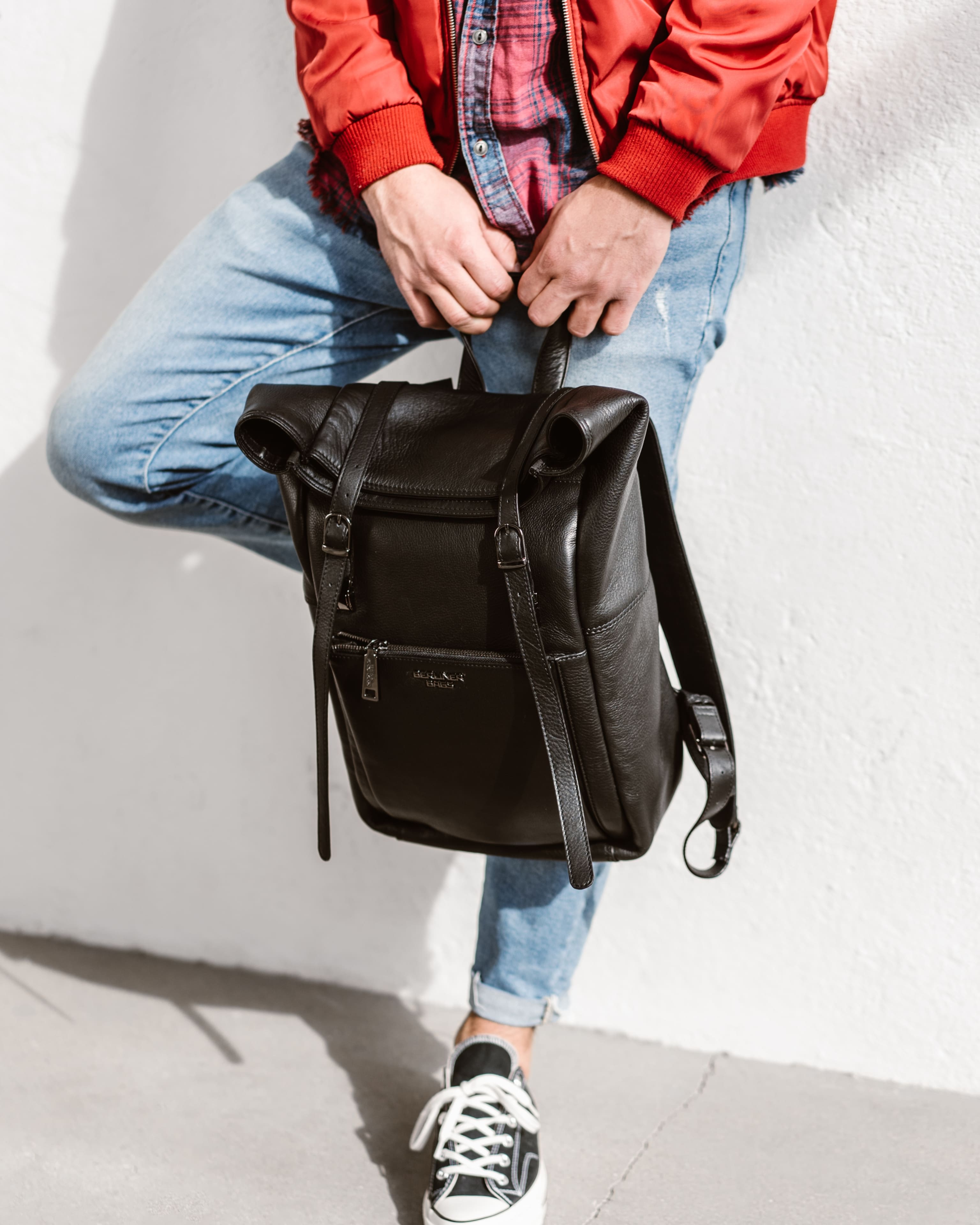 berliner-bags-lille-sac-dos-cuir-noir-ordinateur image 8