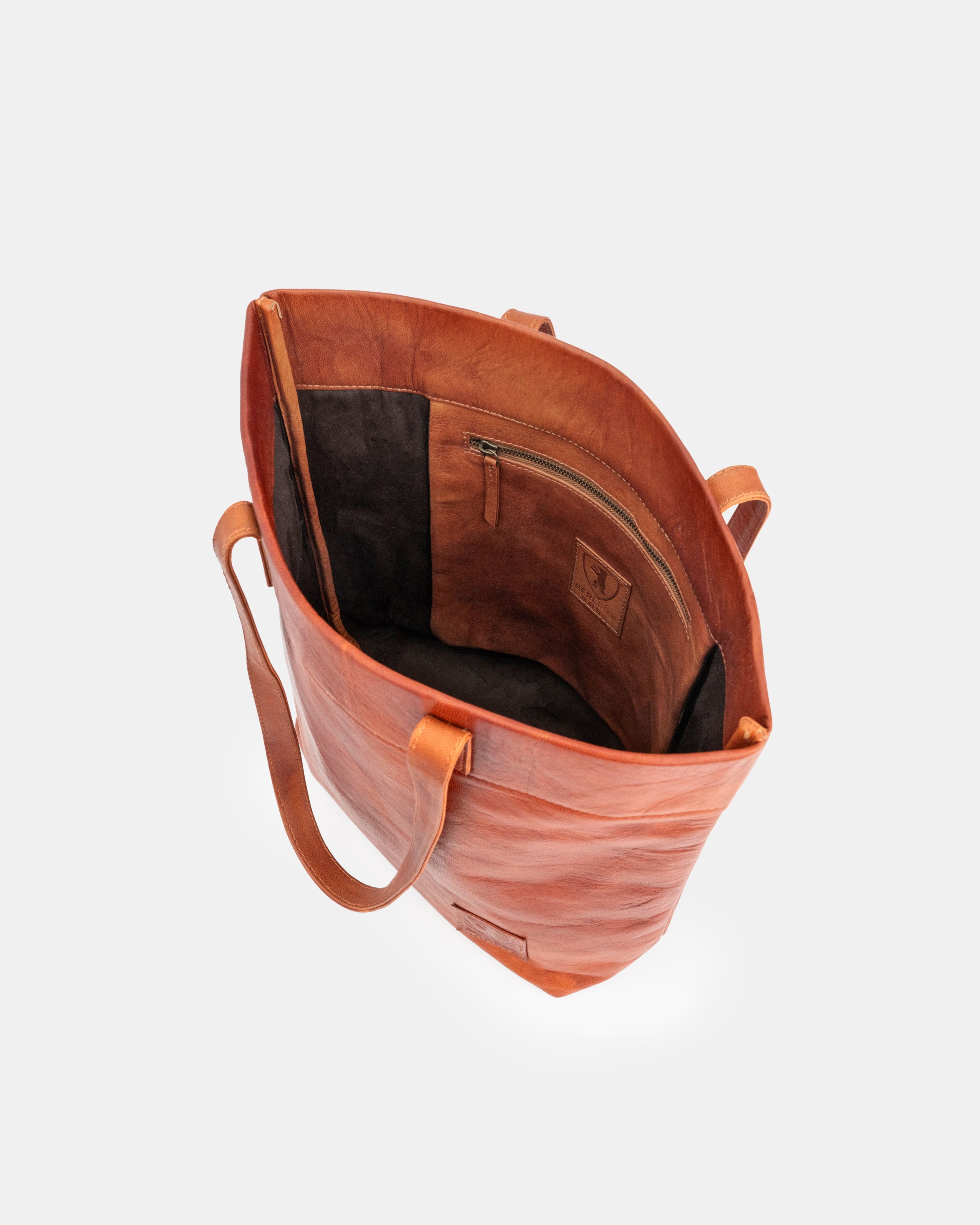 berliner-bags-cassie-sac-main-marron-vintage-cuir image 4