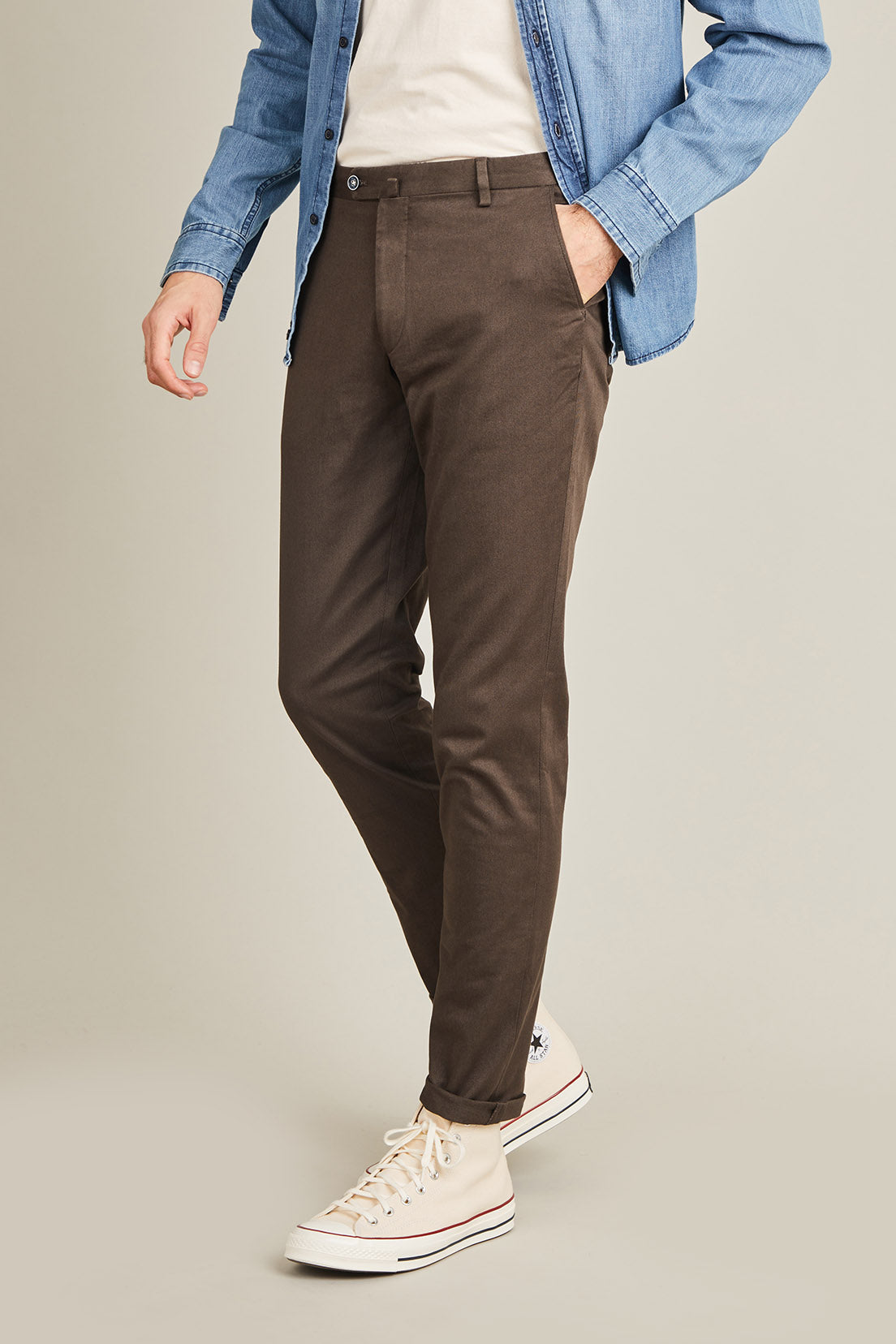 le-pantalon-chino-fm-lpc-20-pantalon-homme-noisette-coton image 6