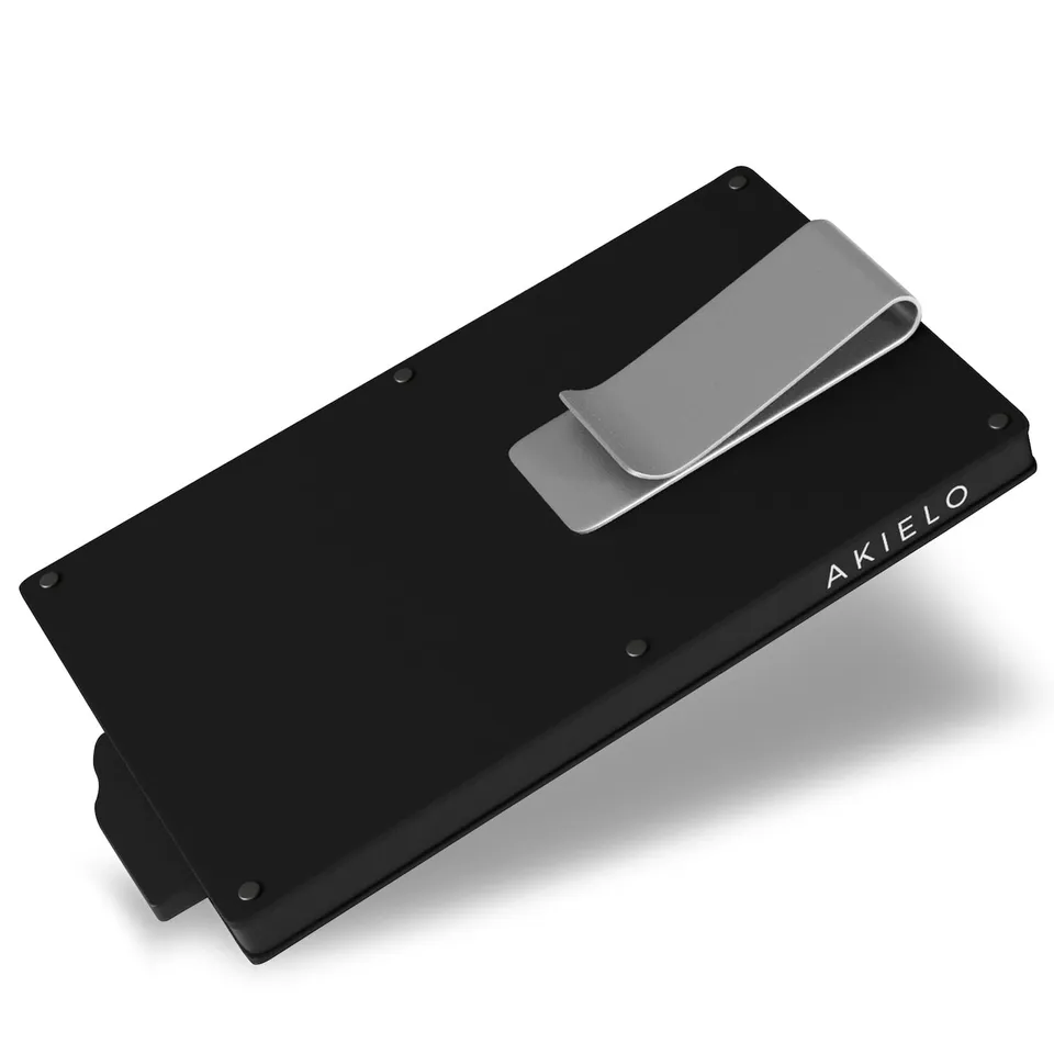 akielo-alpha-collection-portefeuille-noir-pince-billets image 1