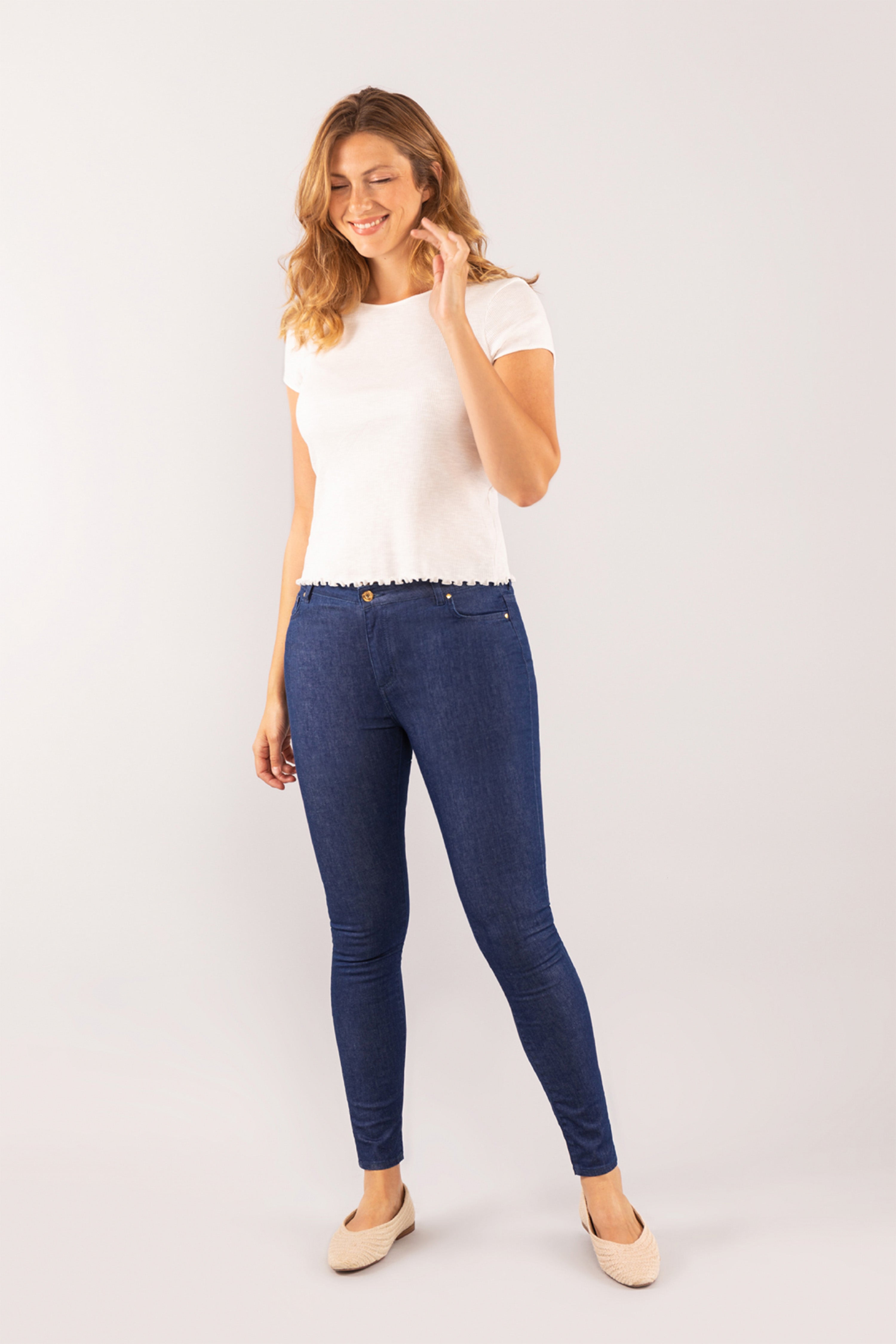 le-pantalon-jeans-homme-jean-slim-jean-bleu-taille-mi-haute-stretch image 7