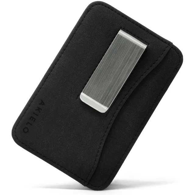 akielo-charlie-portefeuille-cuir-homme-clip-noir image 1