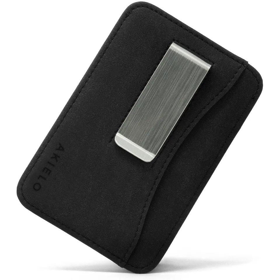 akielo-charlie-portefeuille-cuir-homme-clip-noir image 1