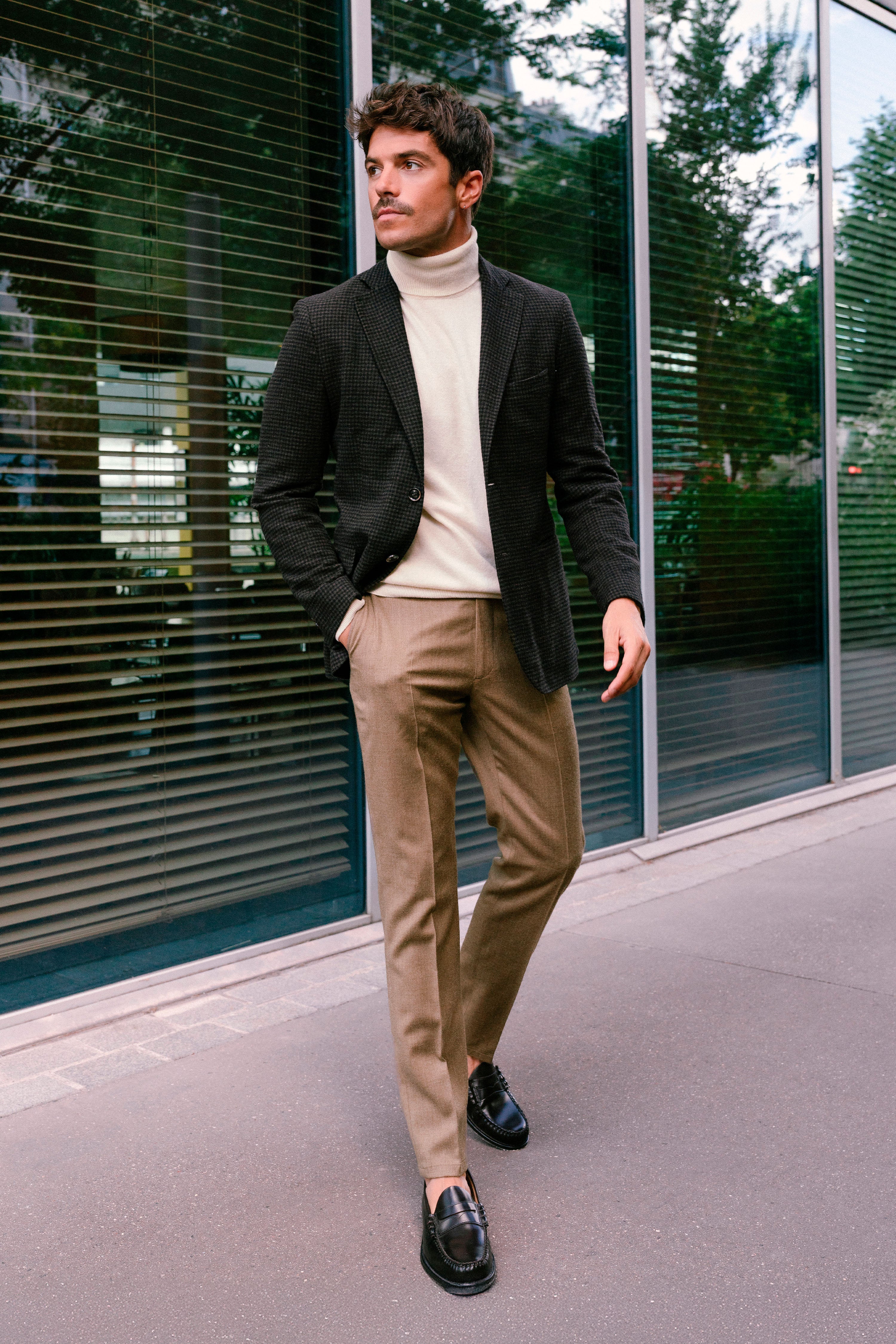 le-pantalon-flanelle-fm-lpfs-2-pantalon-camel-m-rinos-stretch image 2