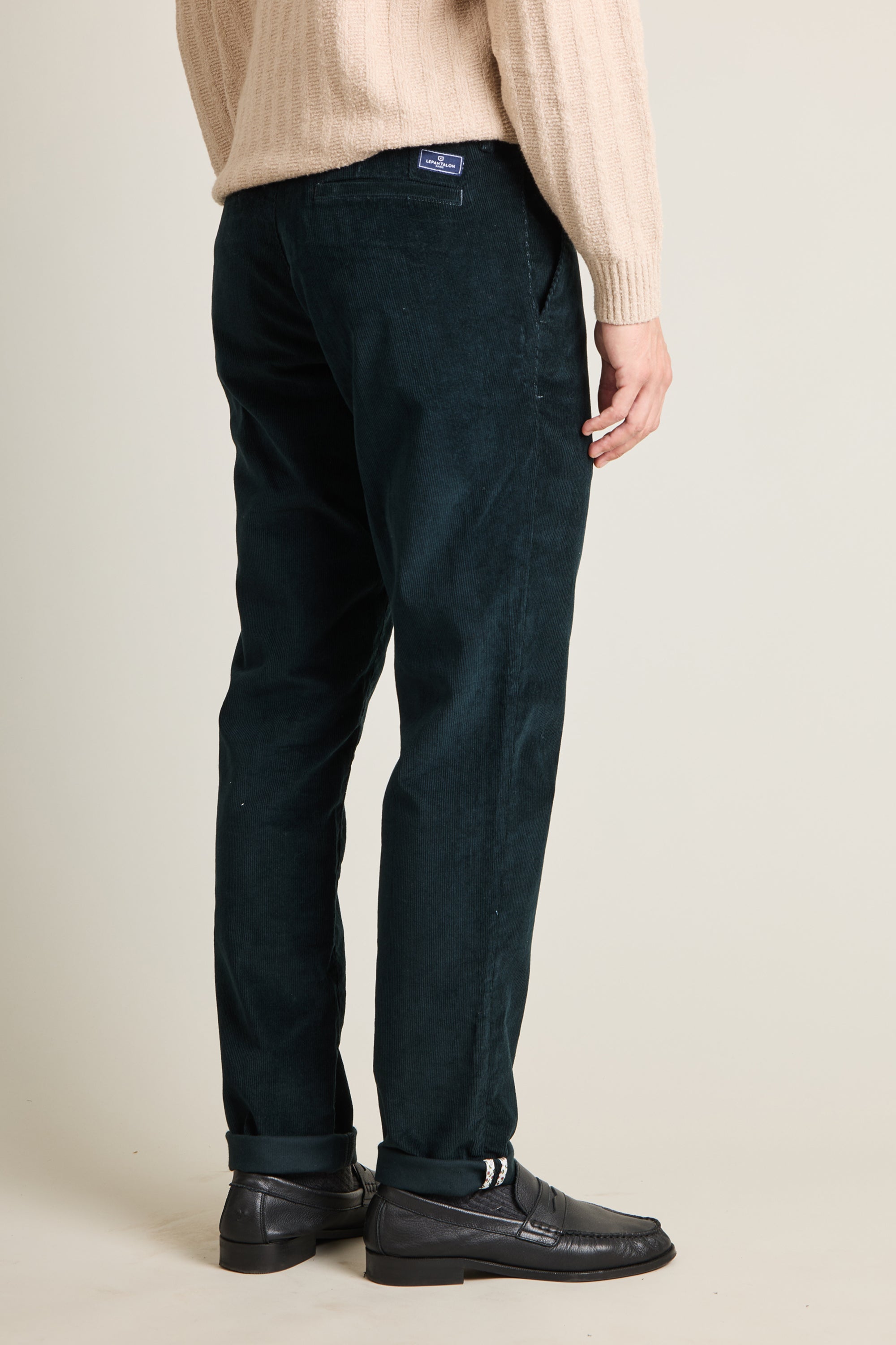 le-pantalon-velours-vert-anglais-chino-velours-coton image 4