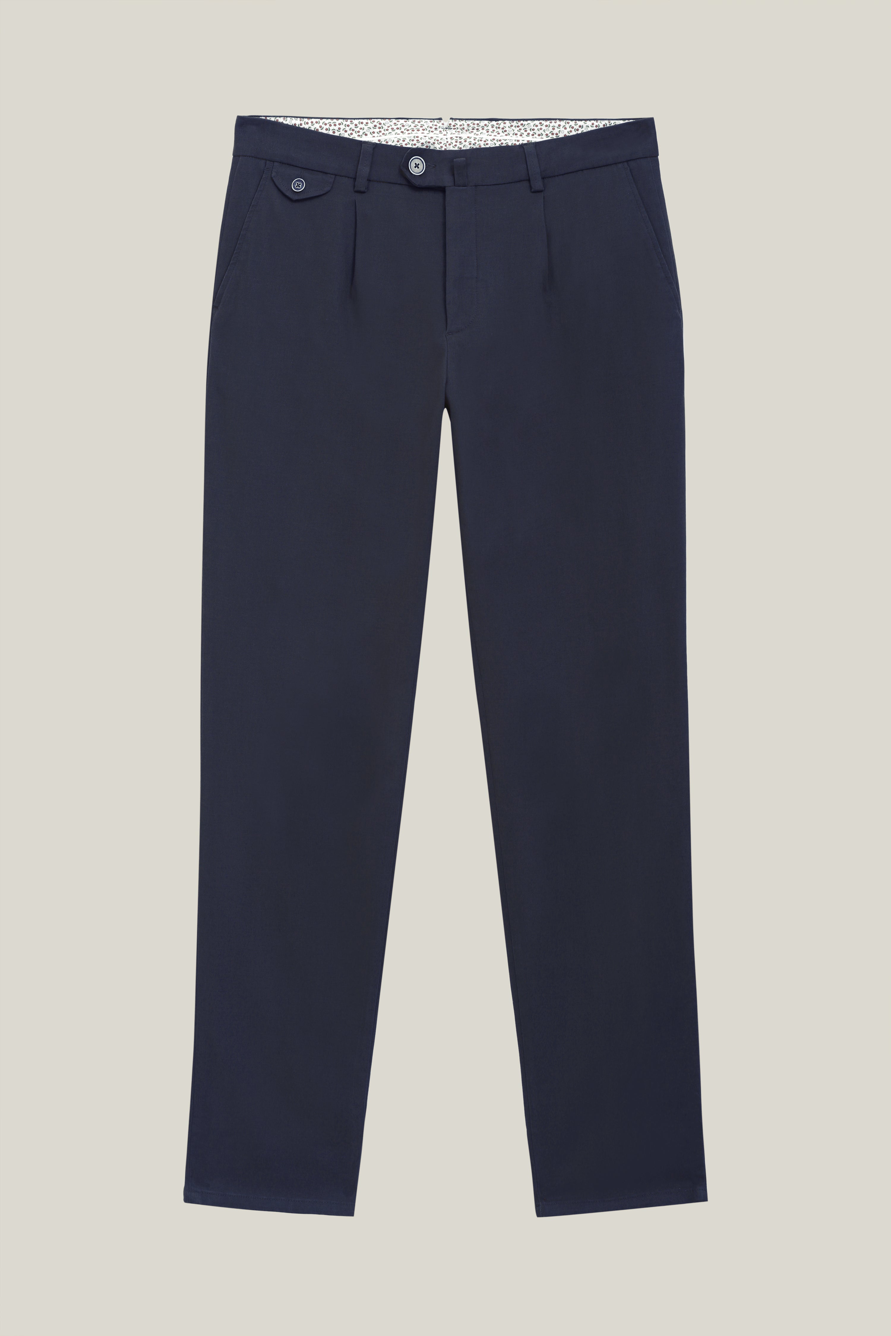 le-pantalon-chinos-homme-chino-pinces-marine-chino-bleu-carotte image 8
