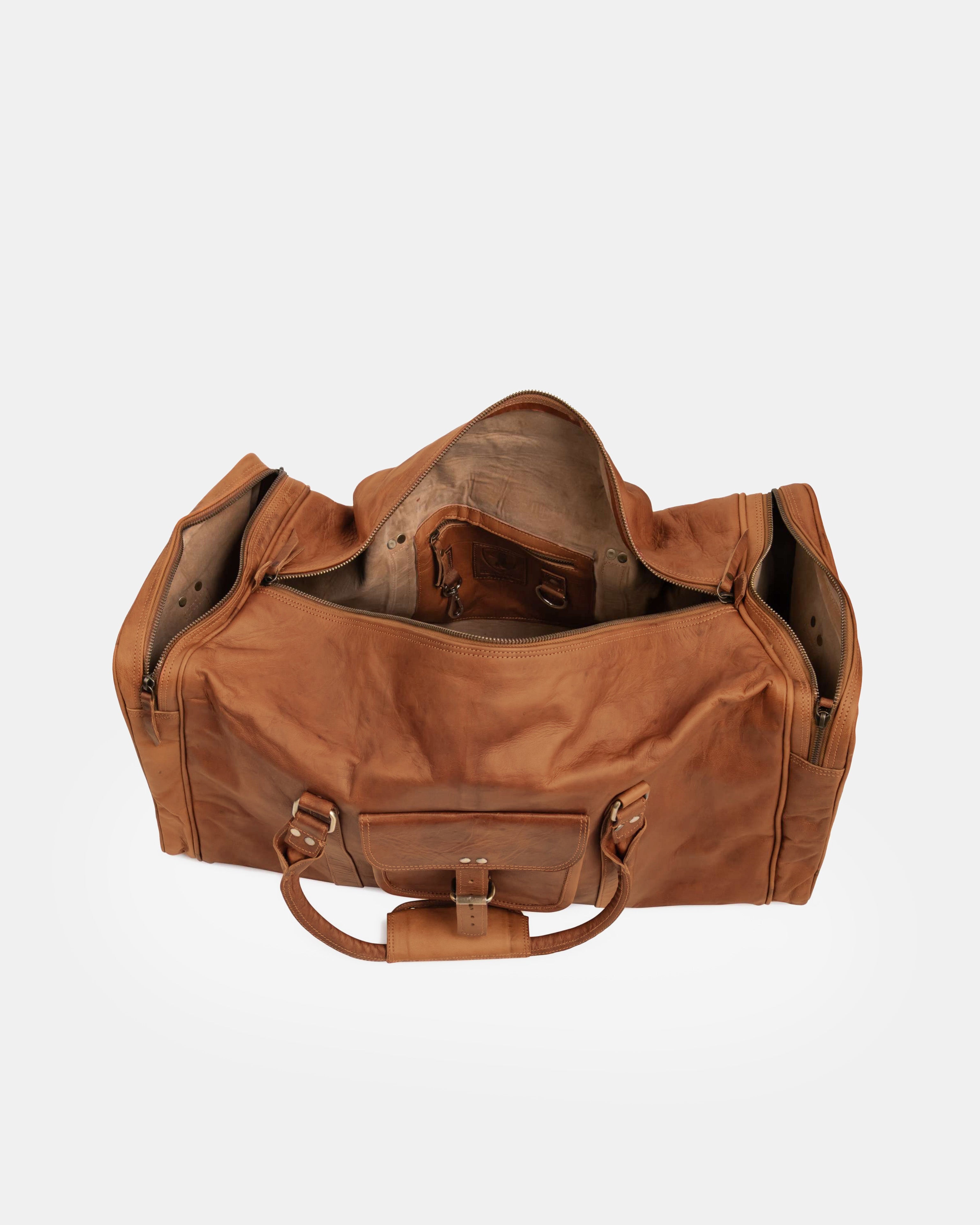 berliner-bags-new-york-sac-voyage-marron-vintage-l image 5