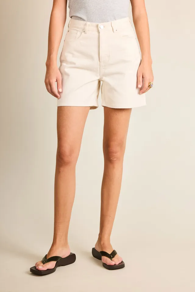 le-pantalon-shorts-short-en-jean-cru-femme-coton-bio image 1