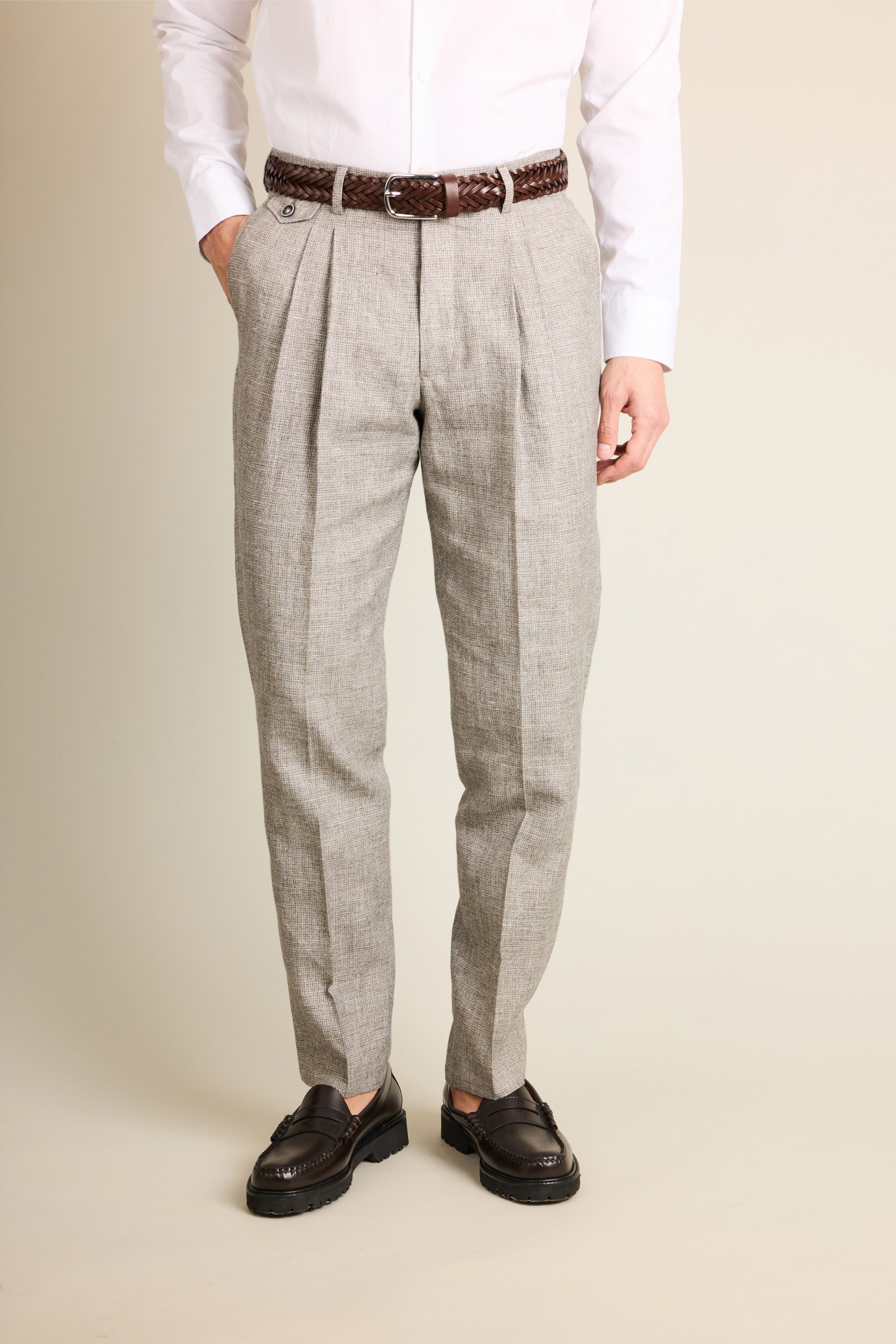 le-pantalon-double-pinces-pied-de-puce-pantalon-lin-t image 5