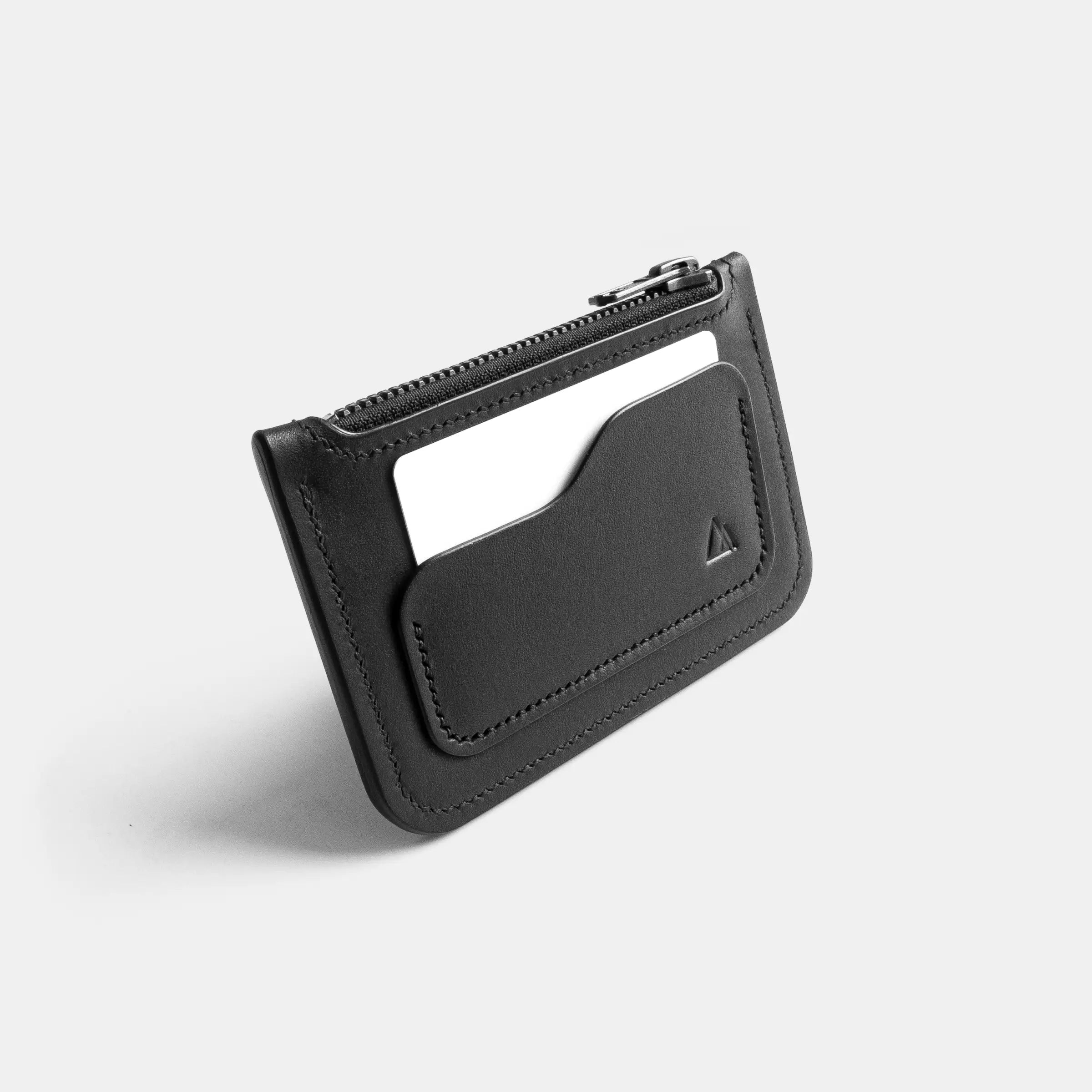 darksails-l-essentiel-edc-porte-monnaie-cuir-noir-zip image 1