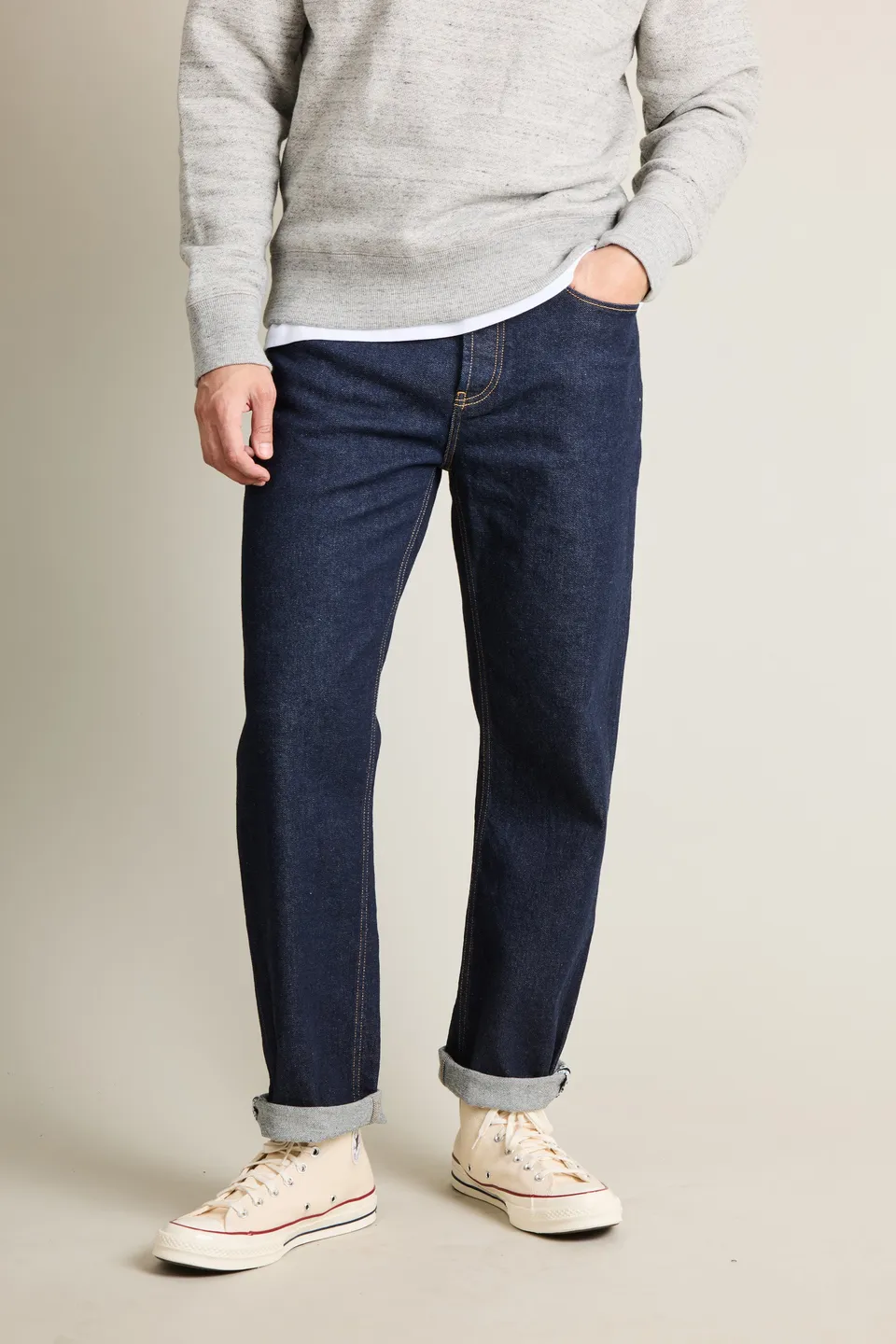 le-pantalon-jeans-homme-droit-brut-denim-candiani image 1
