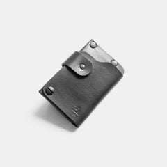 darksails-porte-cartes-porte-cartes-pliable-cuir-noir-pression image 2