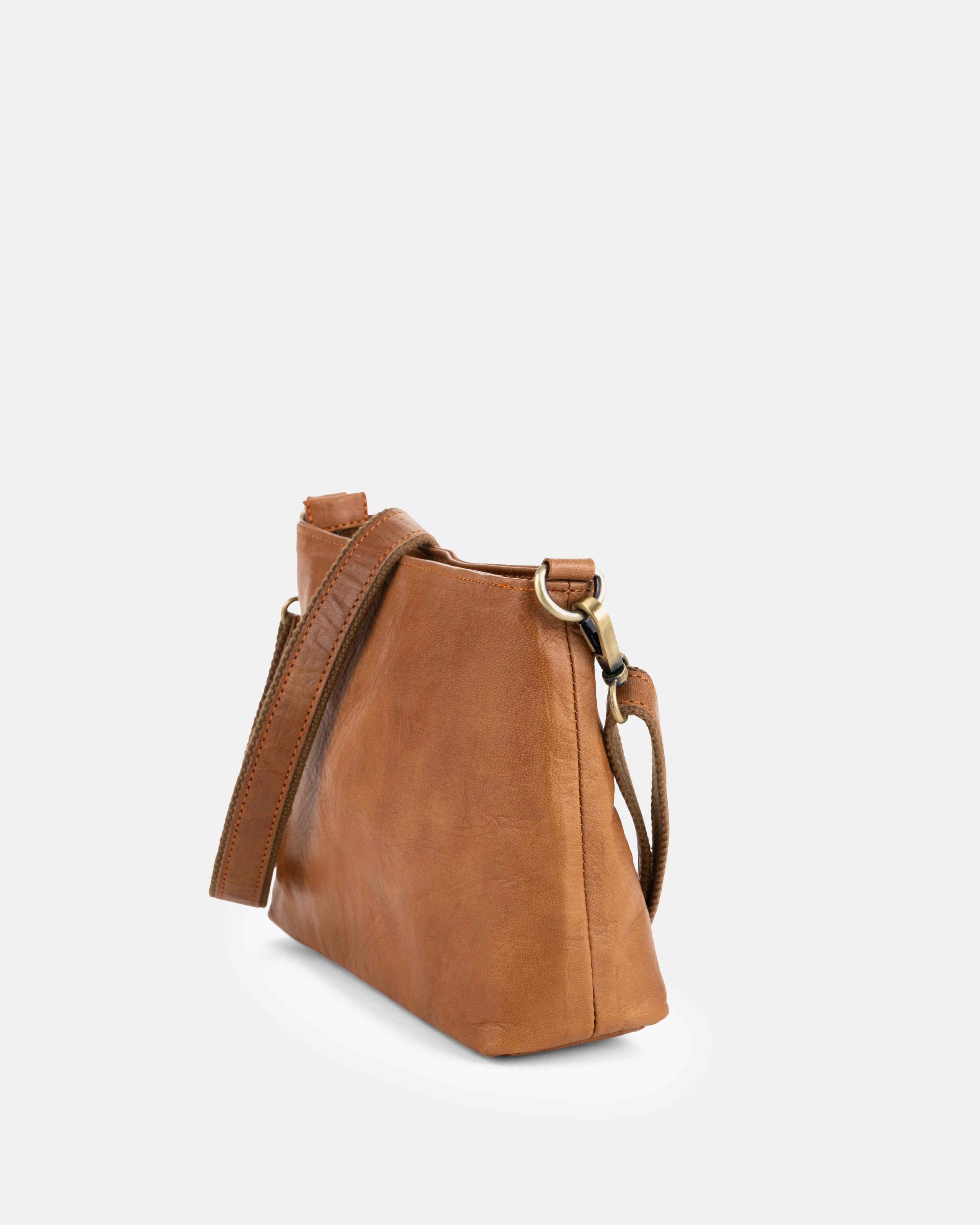 berliner-bags-marbella-s-vintage-sac-bandouli-re-marron-vintage-zip image 6