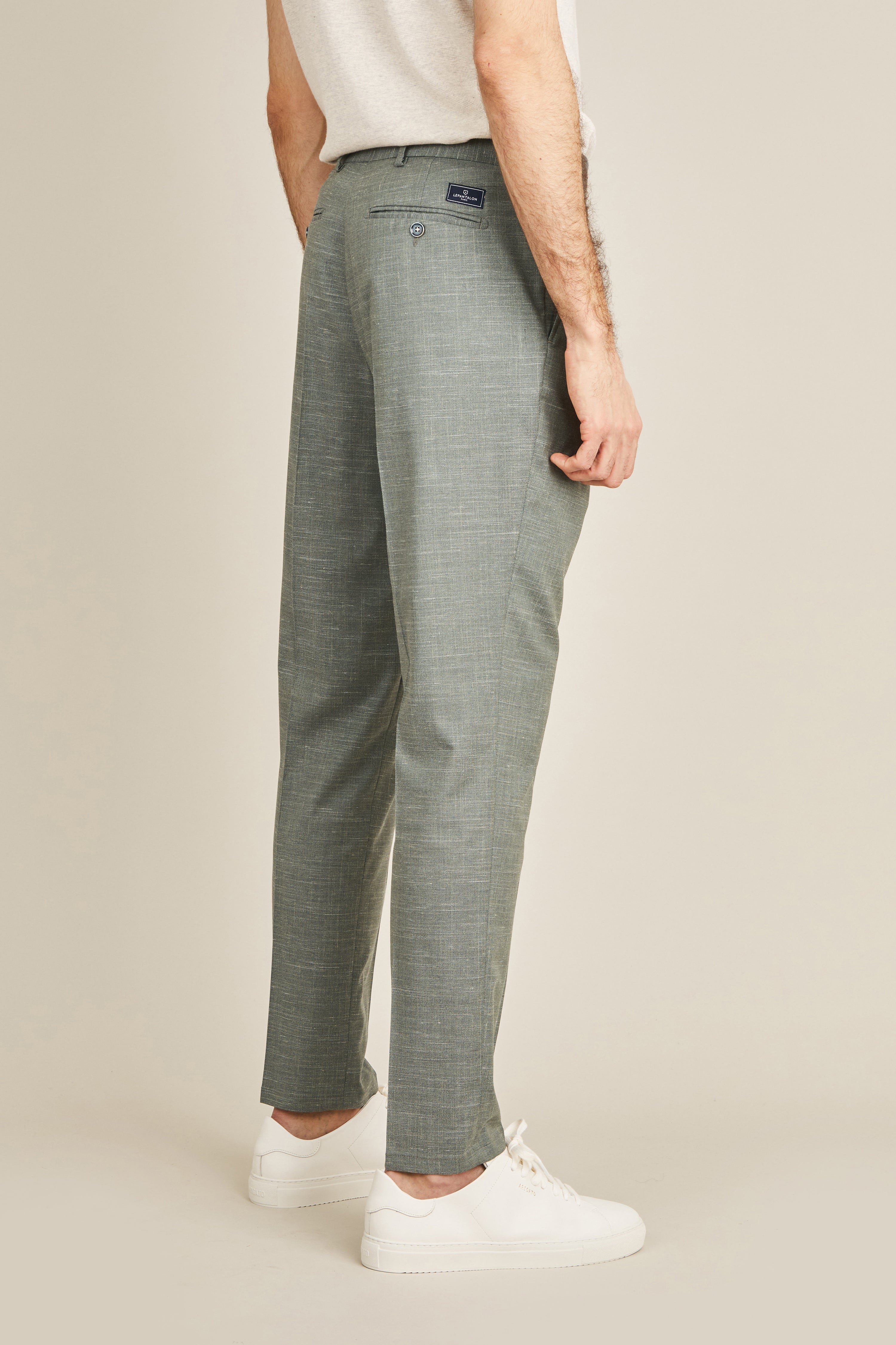 le-pantalon-fm-lpp-10-pantalon-pinces-vert-laine-lin-soie image 5