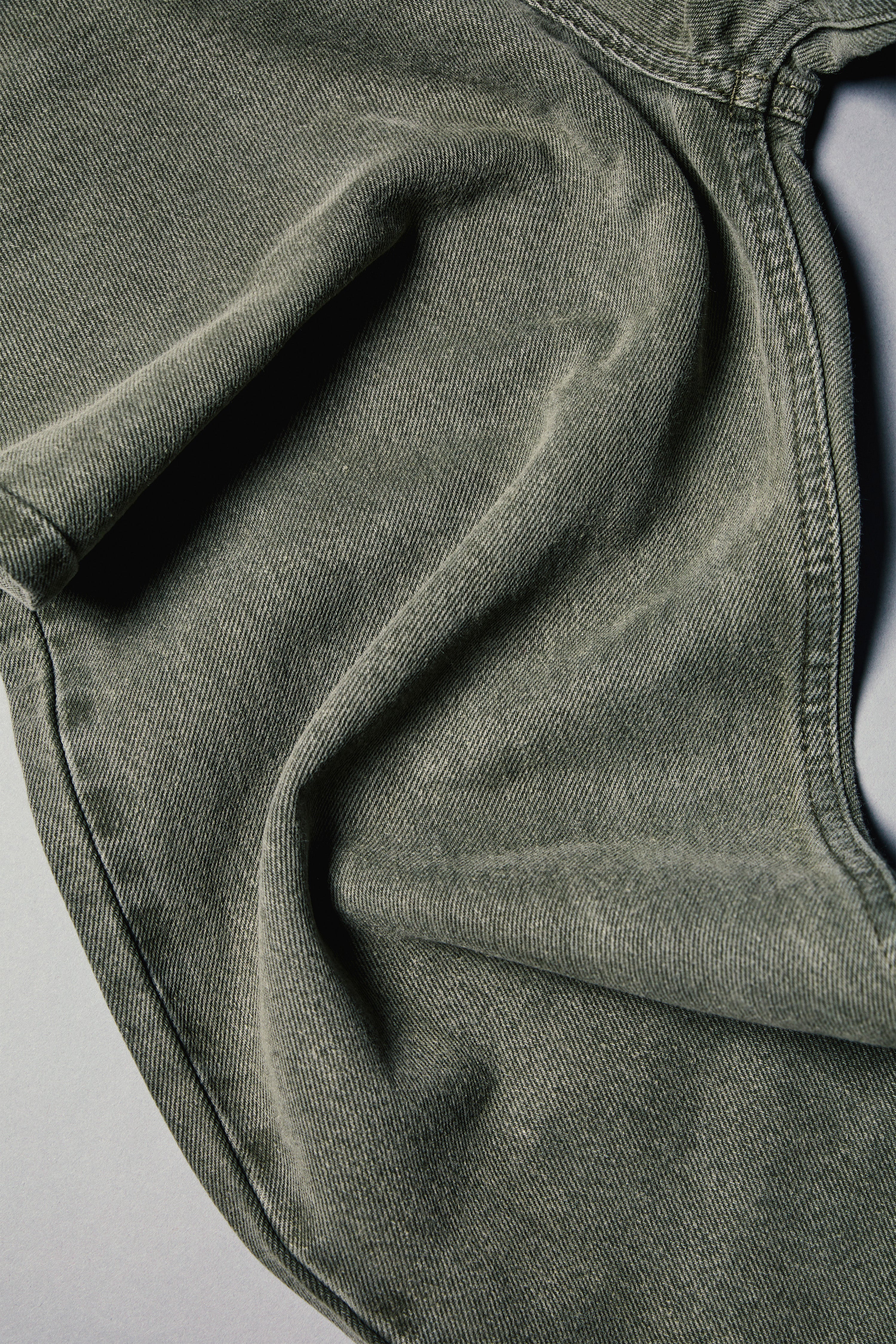 le-pantalon-jeans-homme-jean-regular-vert-coton image 2