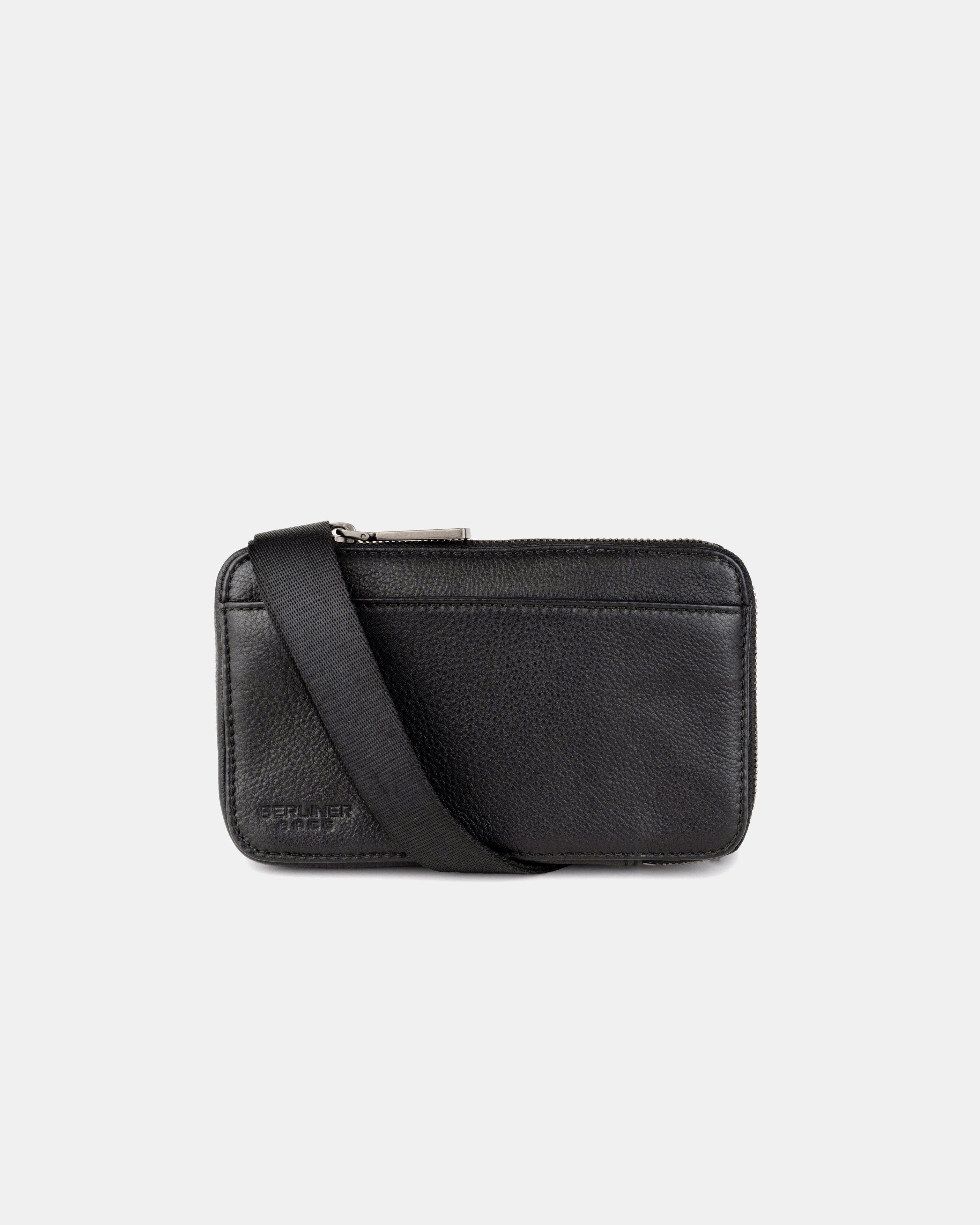 berliner-bags-prague-sac-bandouli-re-cuir-noir-zipp image 7