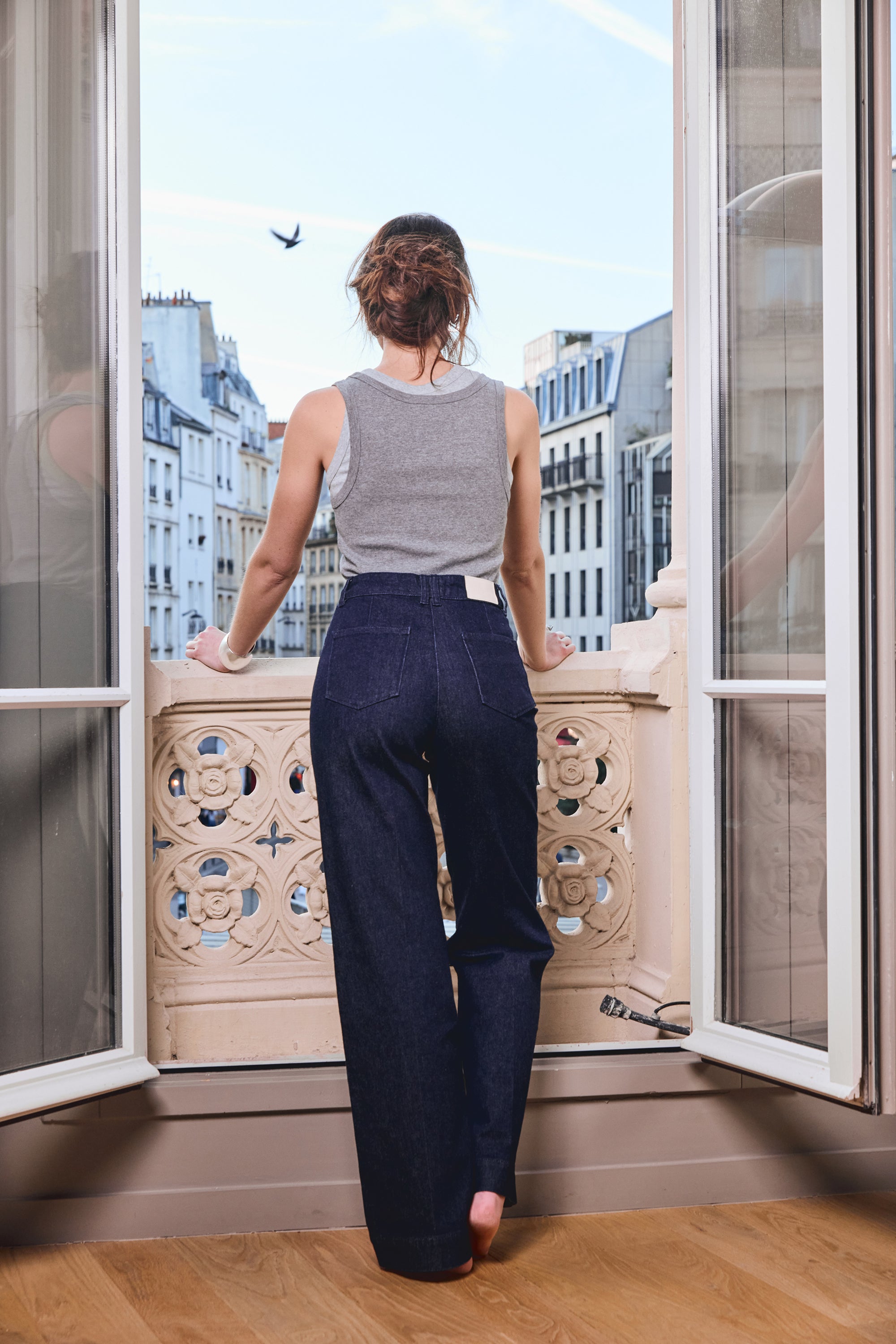 le-pantalon-jeans-femme-jean-wideleg-brut-taille-haute-coton image 6