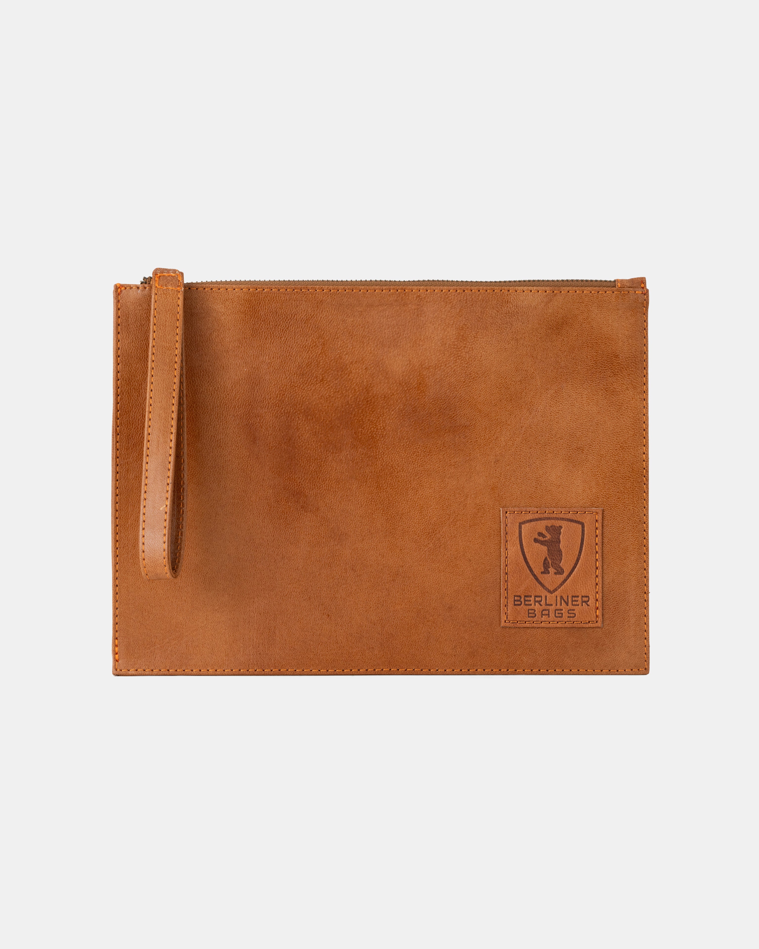 berliner-bags-dirk-pochette-documents-marron-vintage-cuir image 1