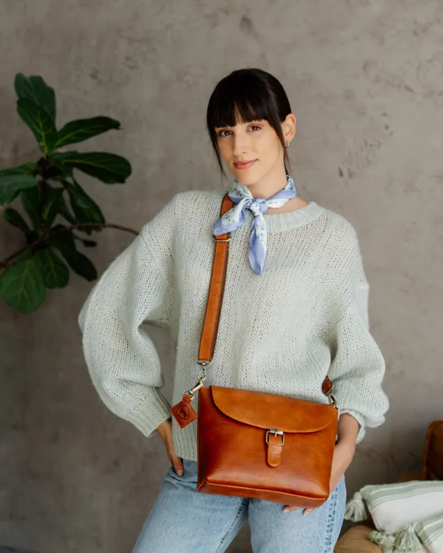berliner-bags-catalina-sac-cuir-marron-vintage-fermoir-m-tal image 1