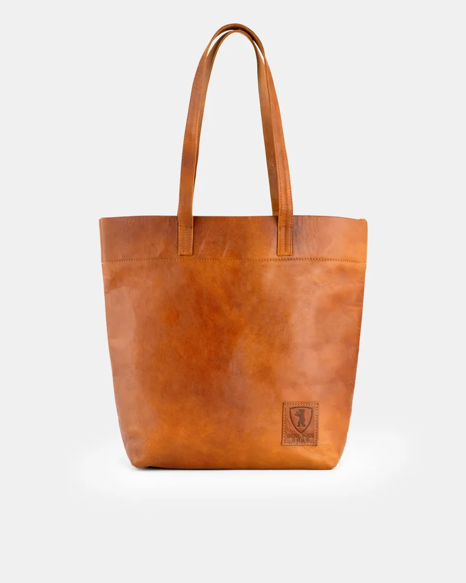 berliner-bags-cassie-sac-main-marron-vintage-cuir image 1