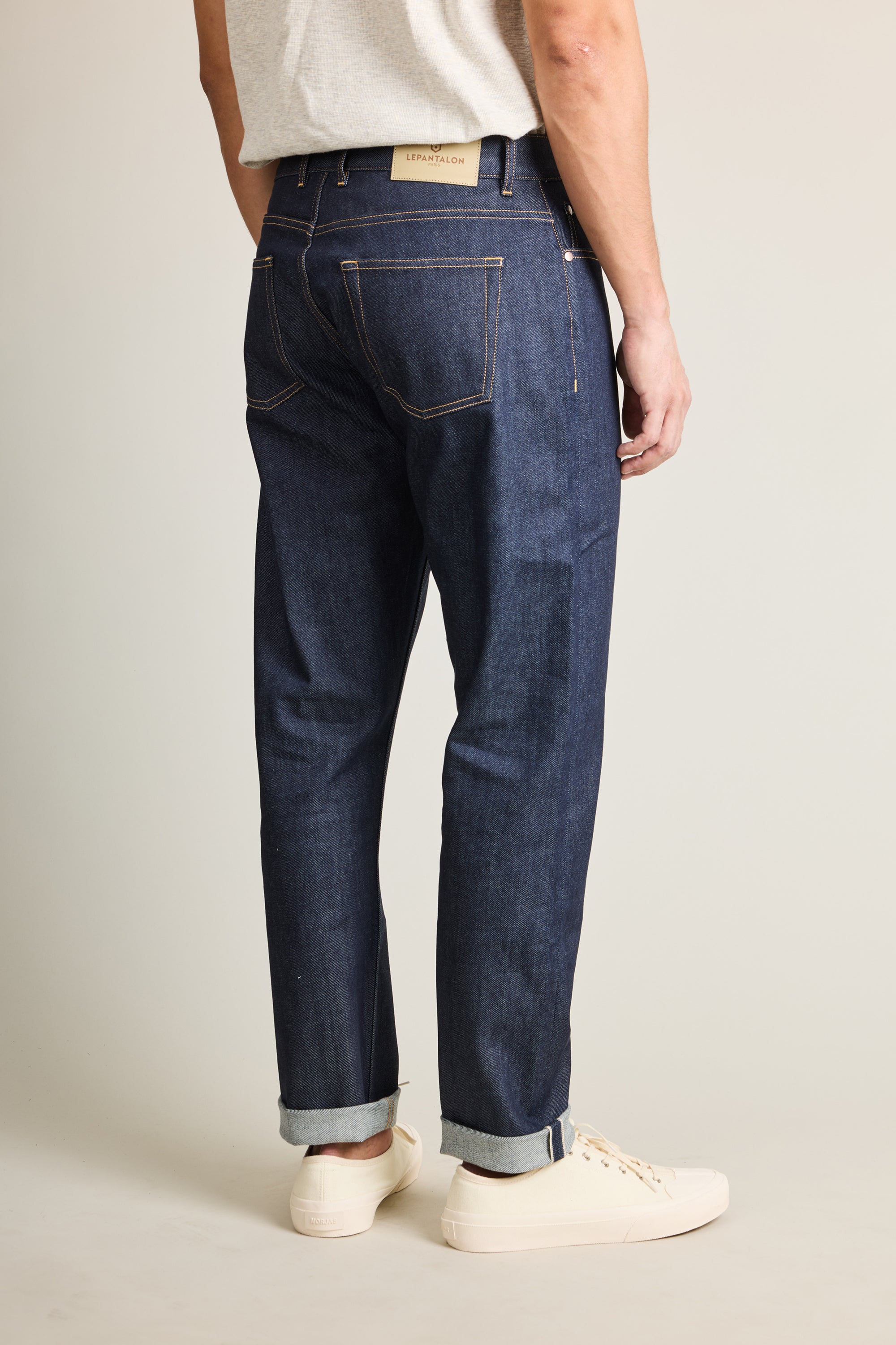 le-pantalon-jean-selvedge-bleu-jean-homme-coton-bio-14-oz image 4