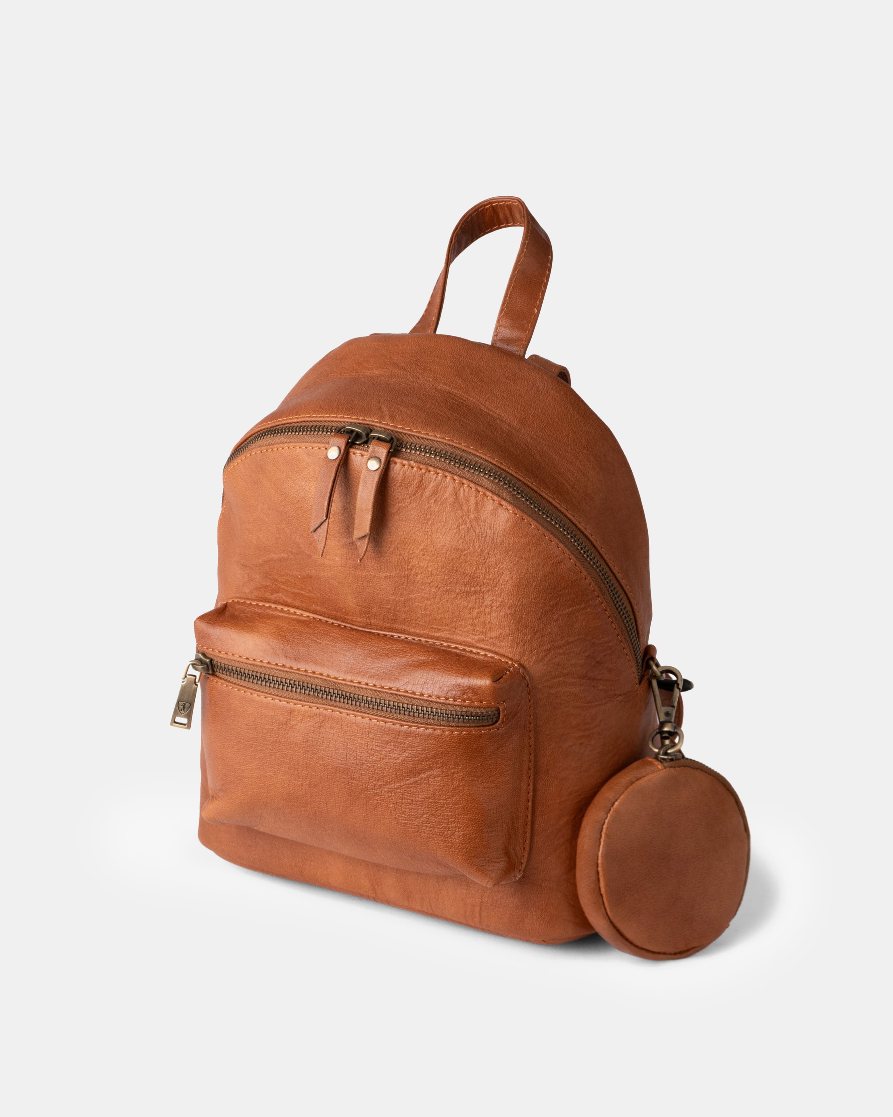 berliner-bags-kelly-sac-dos-cuir-marron-vintage image 3