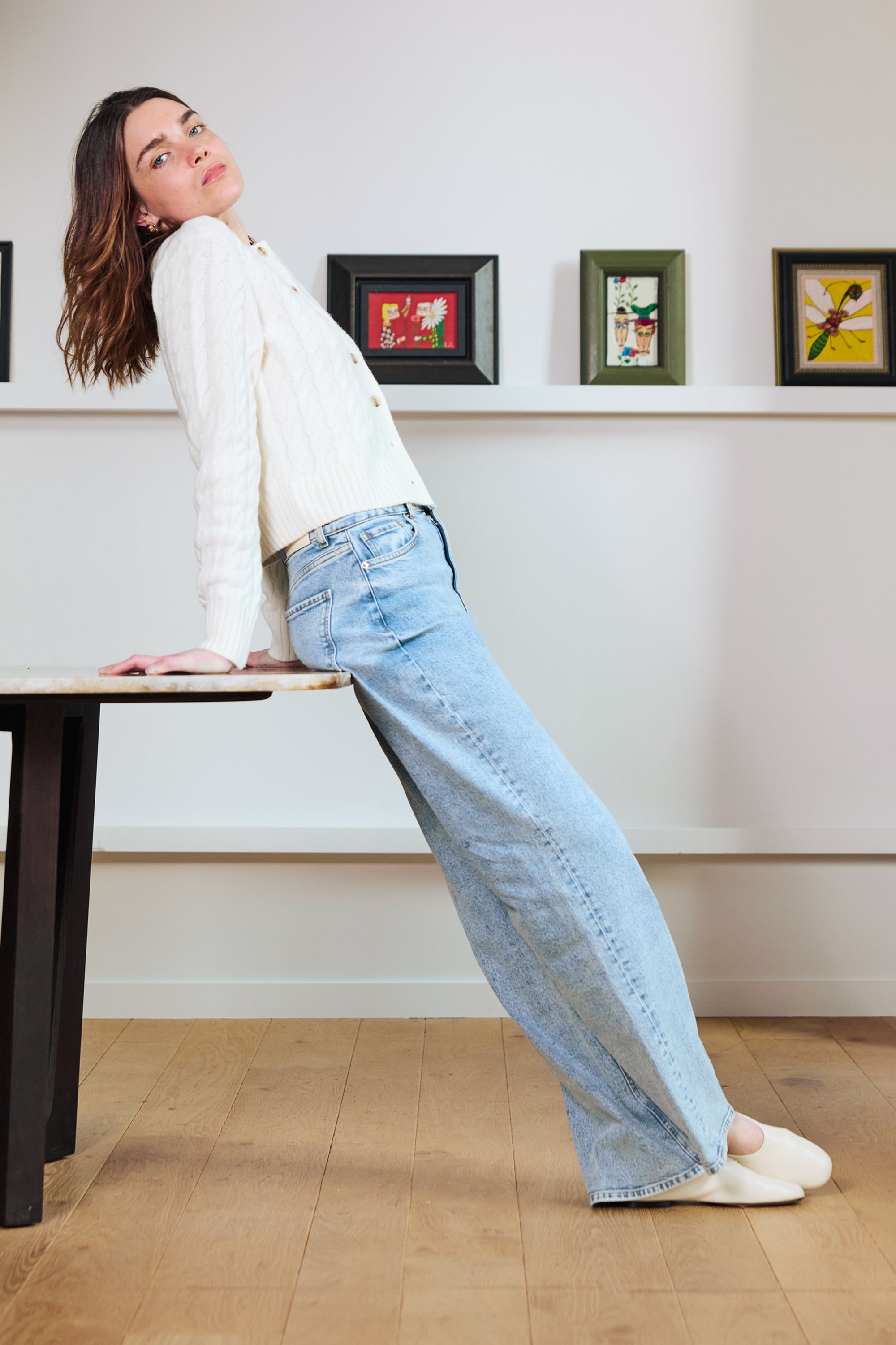 le-pantalon-jean-wideleg-bleached-jean-femme-taille-haute image 6
