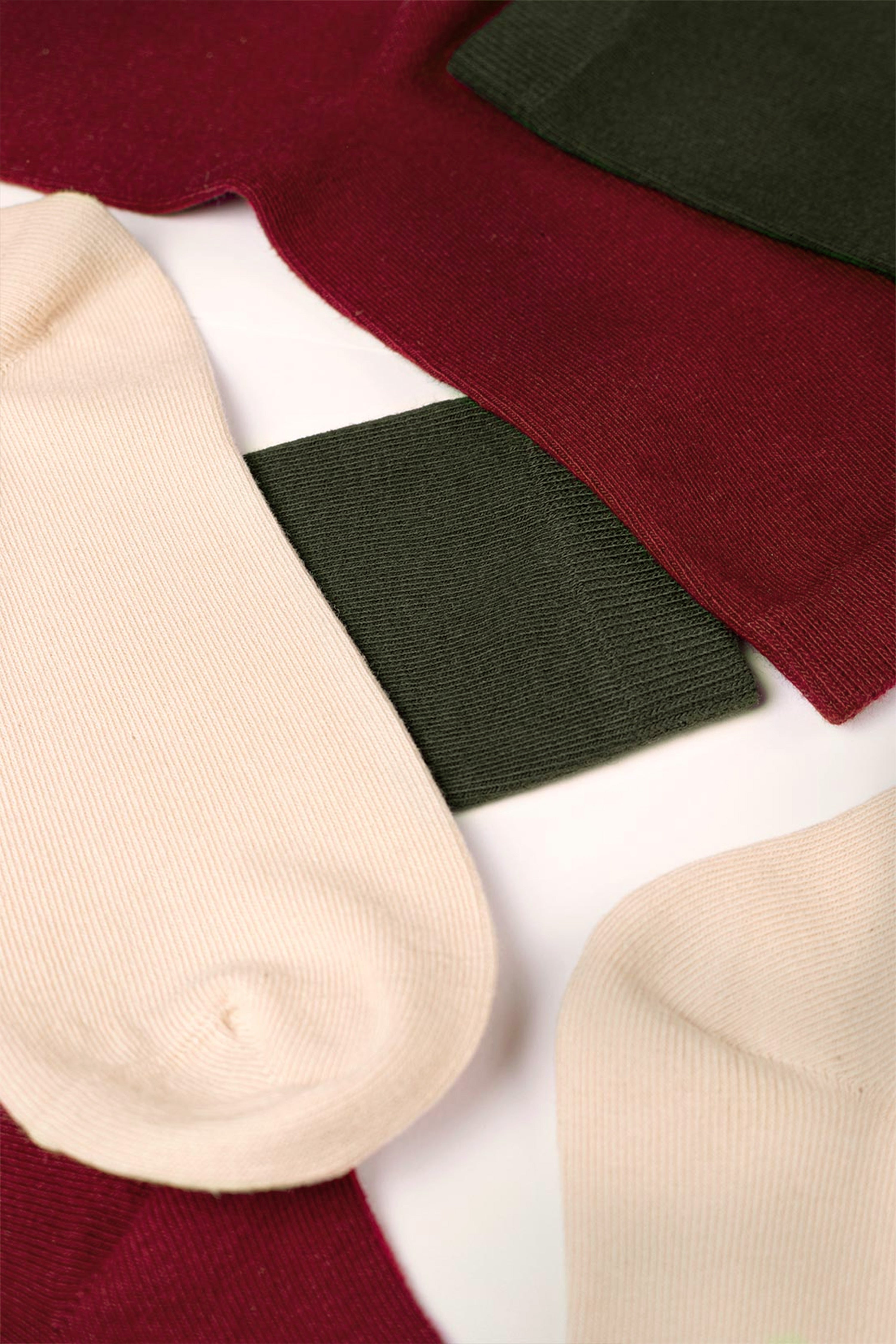 le-pantalon-pack-3-chaussettes-femme-beige-kaki-coton-bio image 2