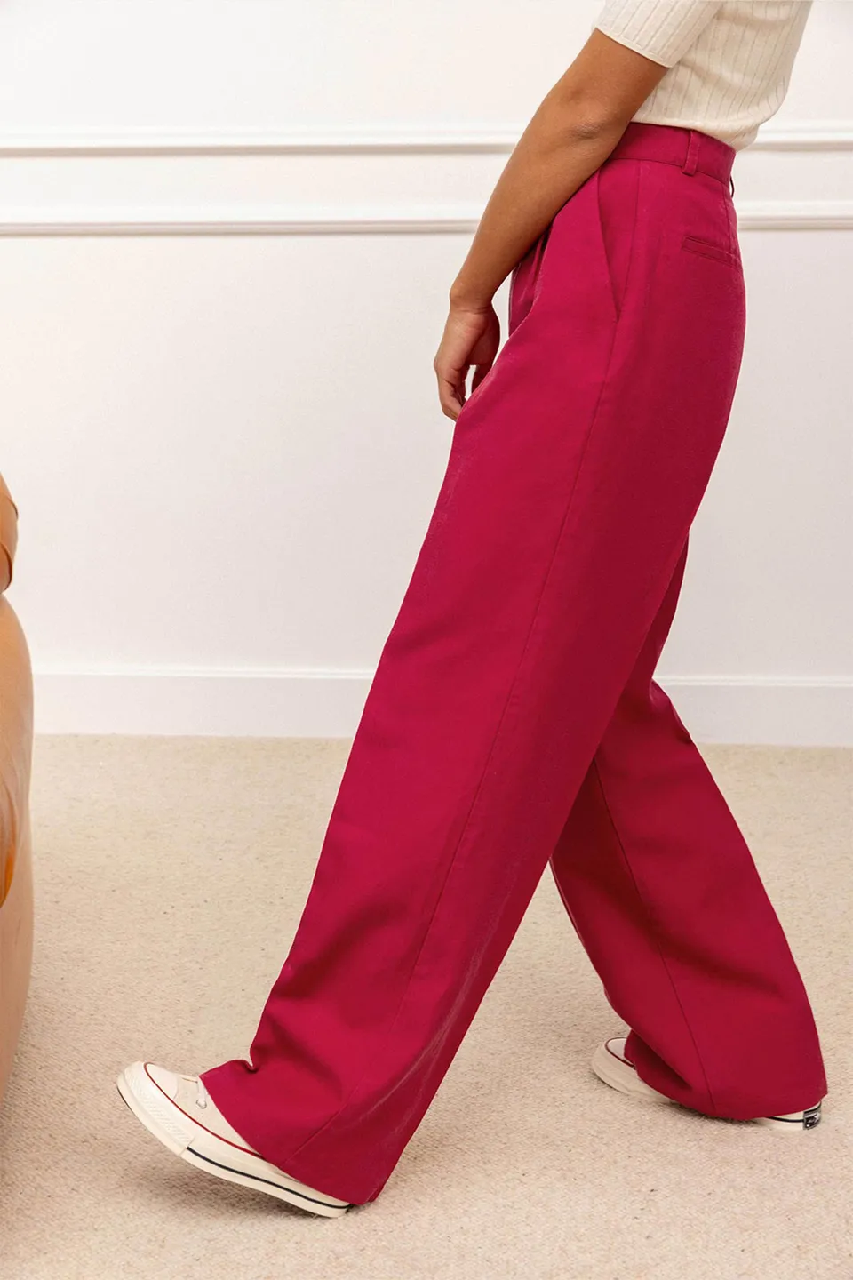 le-pantalon-palazzo-l-ger-pantalon-fuschia-lin image 1