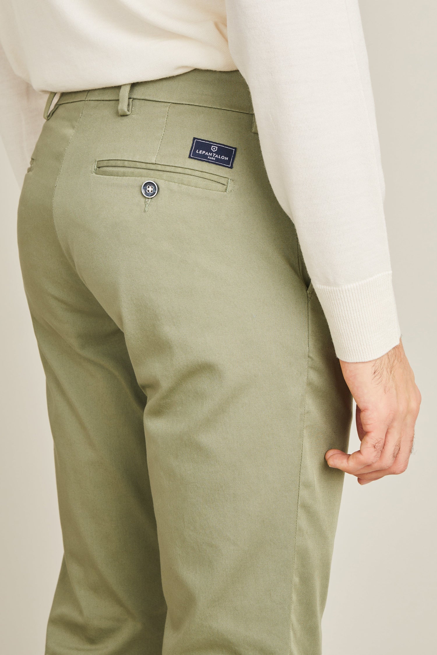 le-pantalon-chinos-homme-fm-lpc-25-pantalon-olive-vert image 7