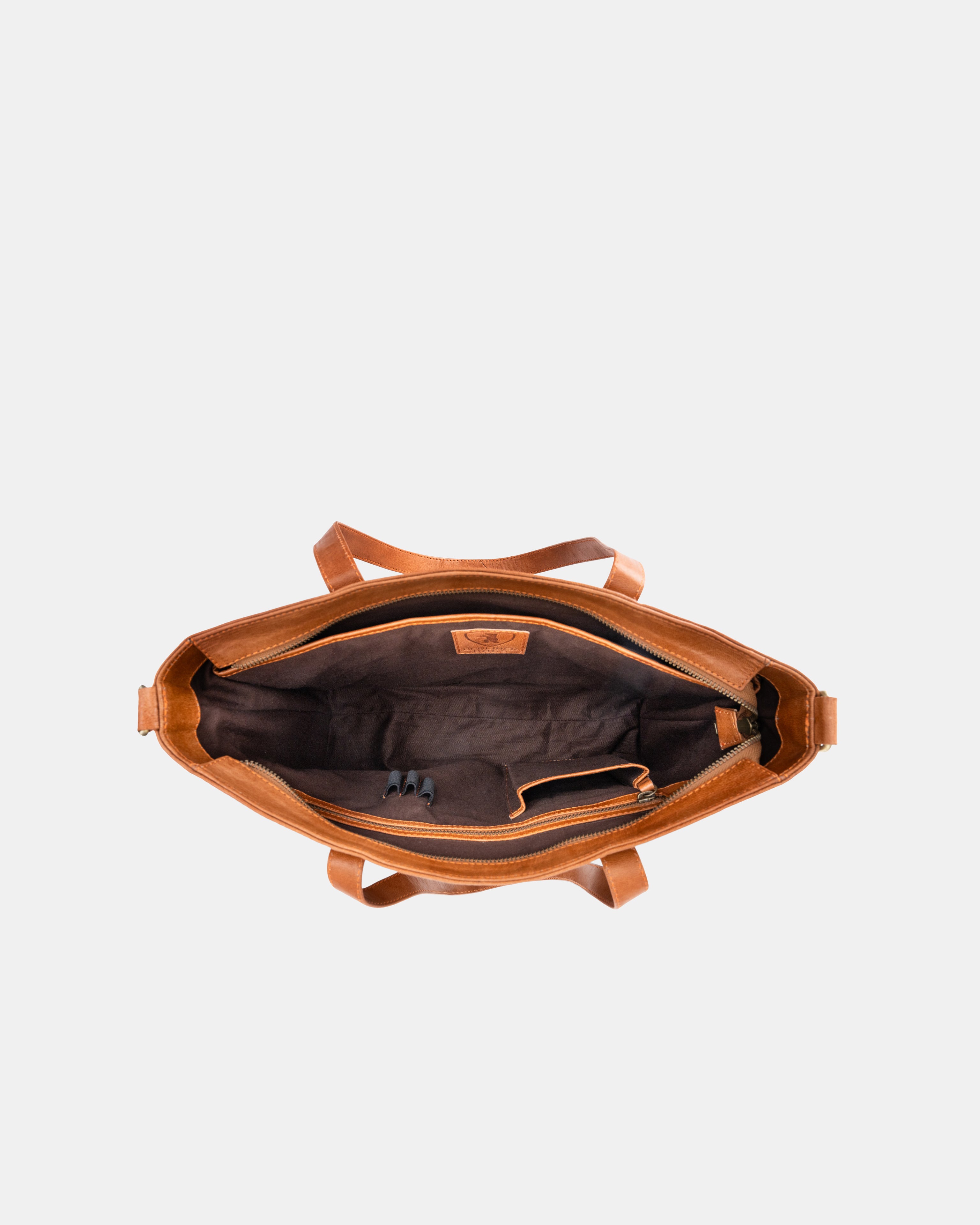 berliner-bags-julia-sac-main-marron-vintage-cuir image 4