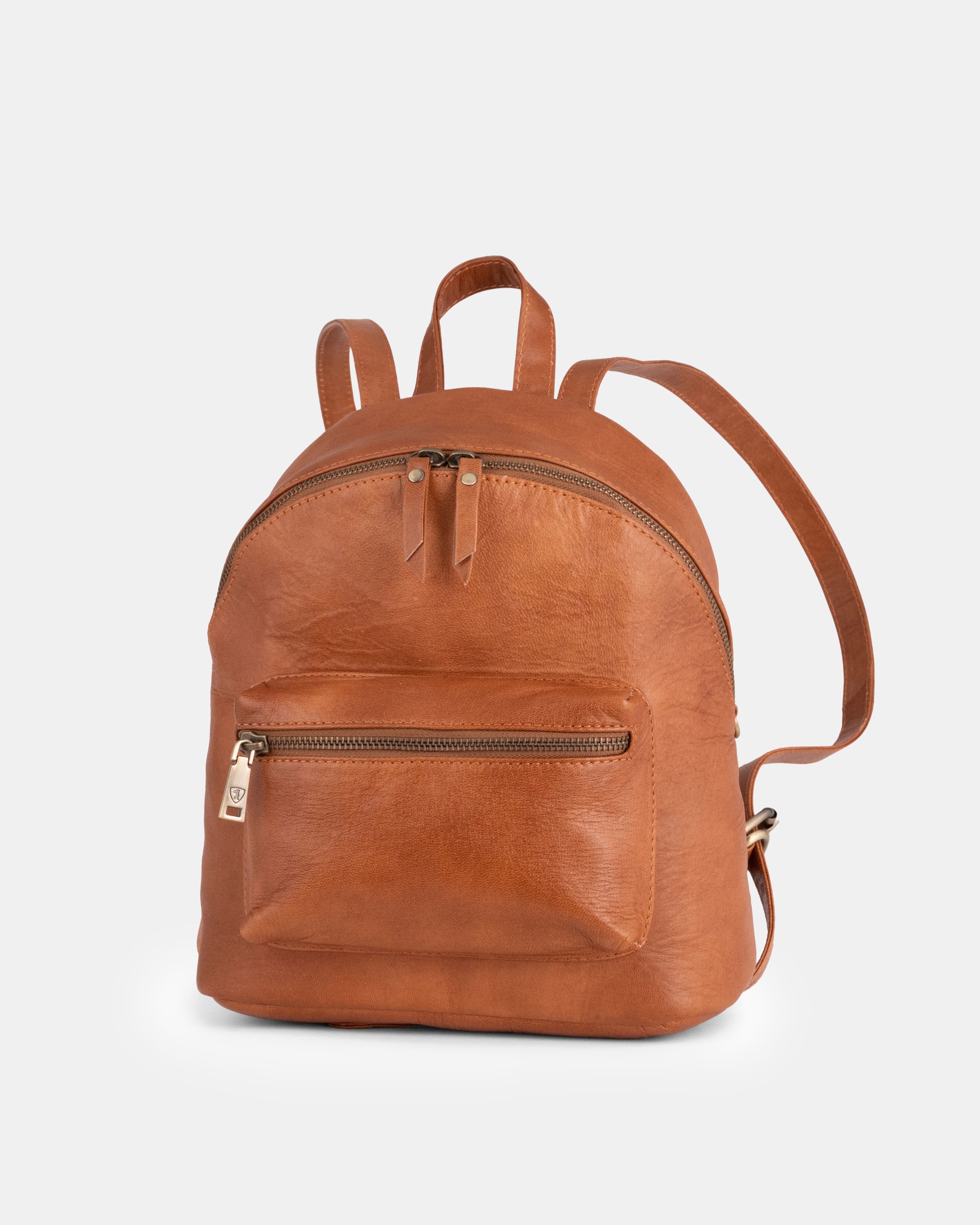 berliner-bags-kelly-sac-dos-cuir-marron-vintage image 6