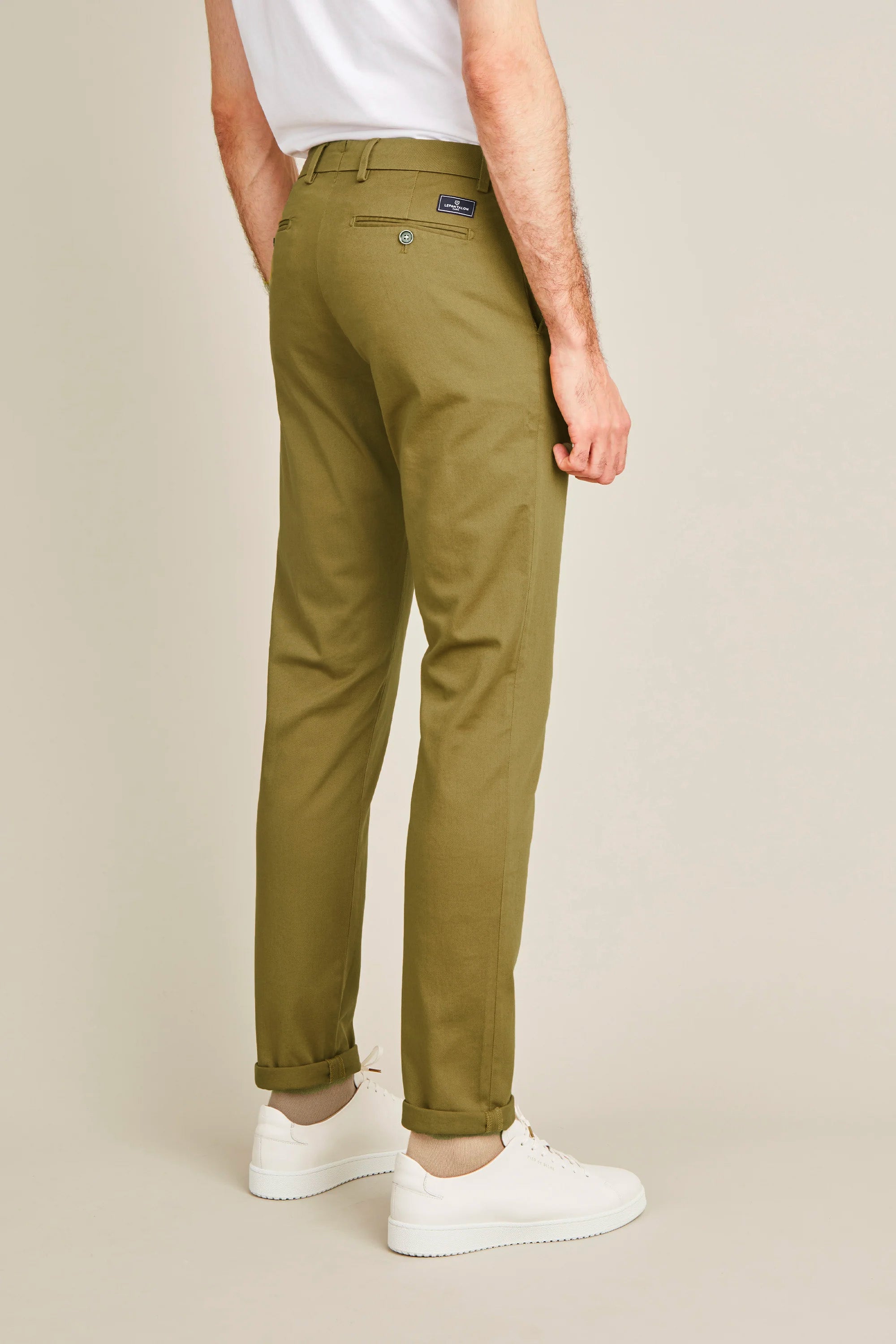 le-pantalon-chino-bronze-pantalon-coton-coupe-semi-slim image 3