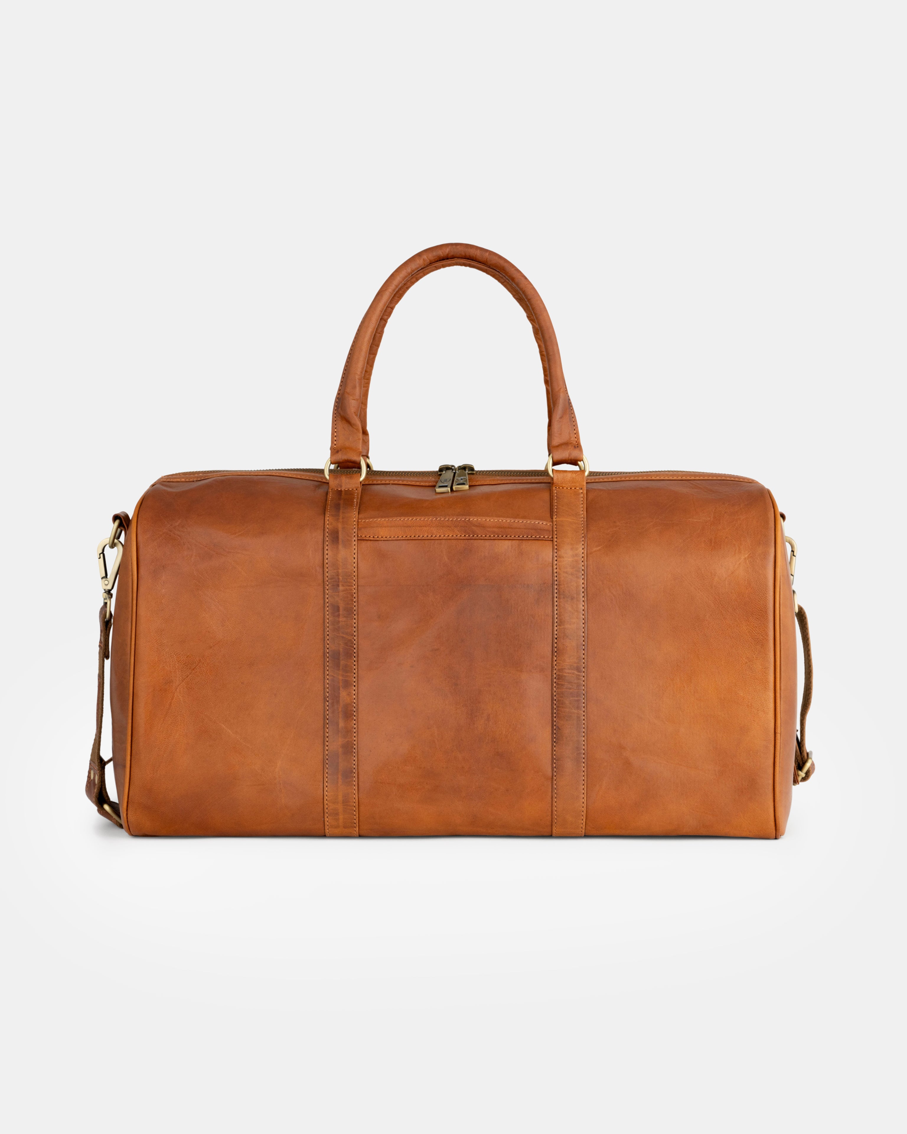 berliner-bags-boston-sac-voyage-cuir-marron-vintage image 1