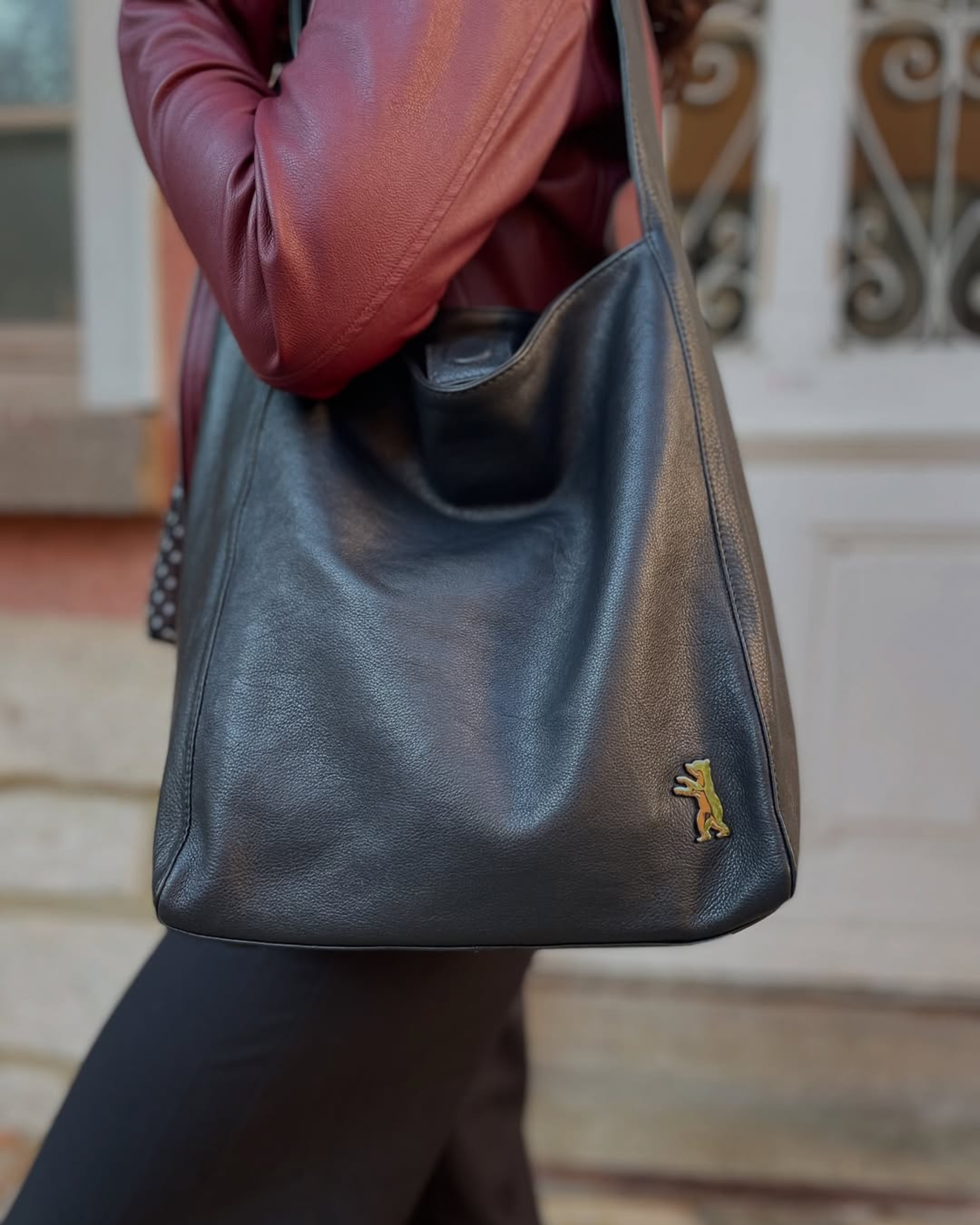 berliner-bags-atlanta-sac-shopper-noir-m-tallis-cuir image 8
