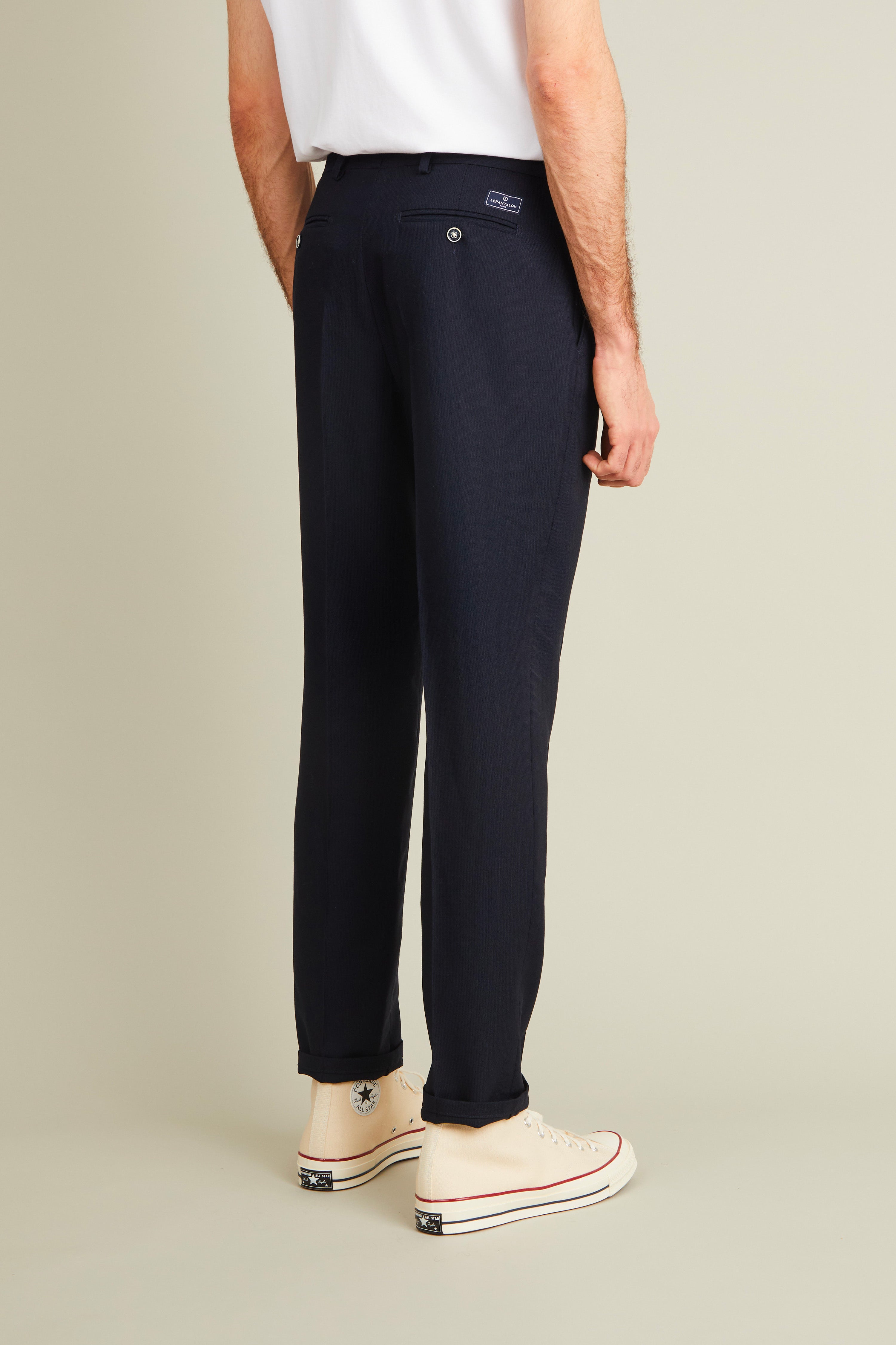 le-pantalon-travel-pantalon-bleu-marine-100-laine-infroissable image 4