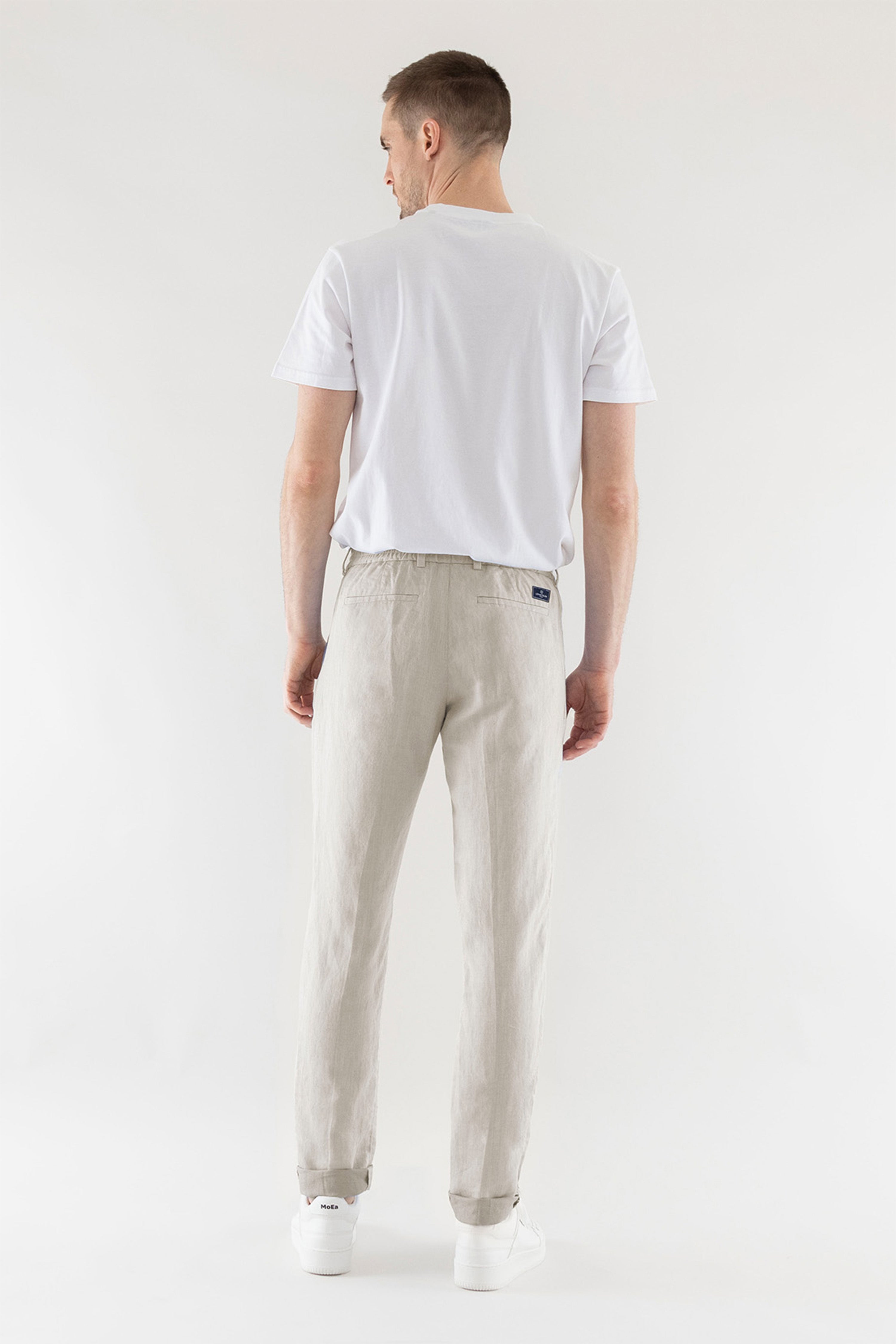 le-pantalon-pinces-l-ger-pantalon-gris-clair-lin image 8