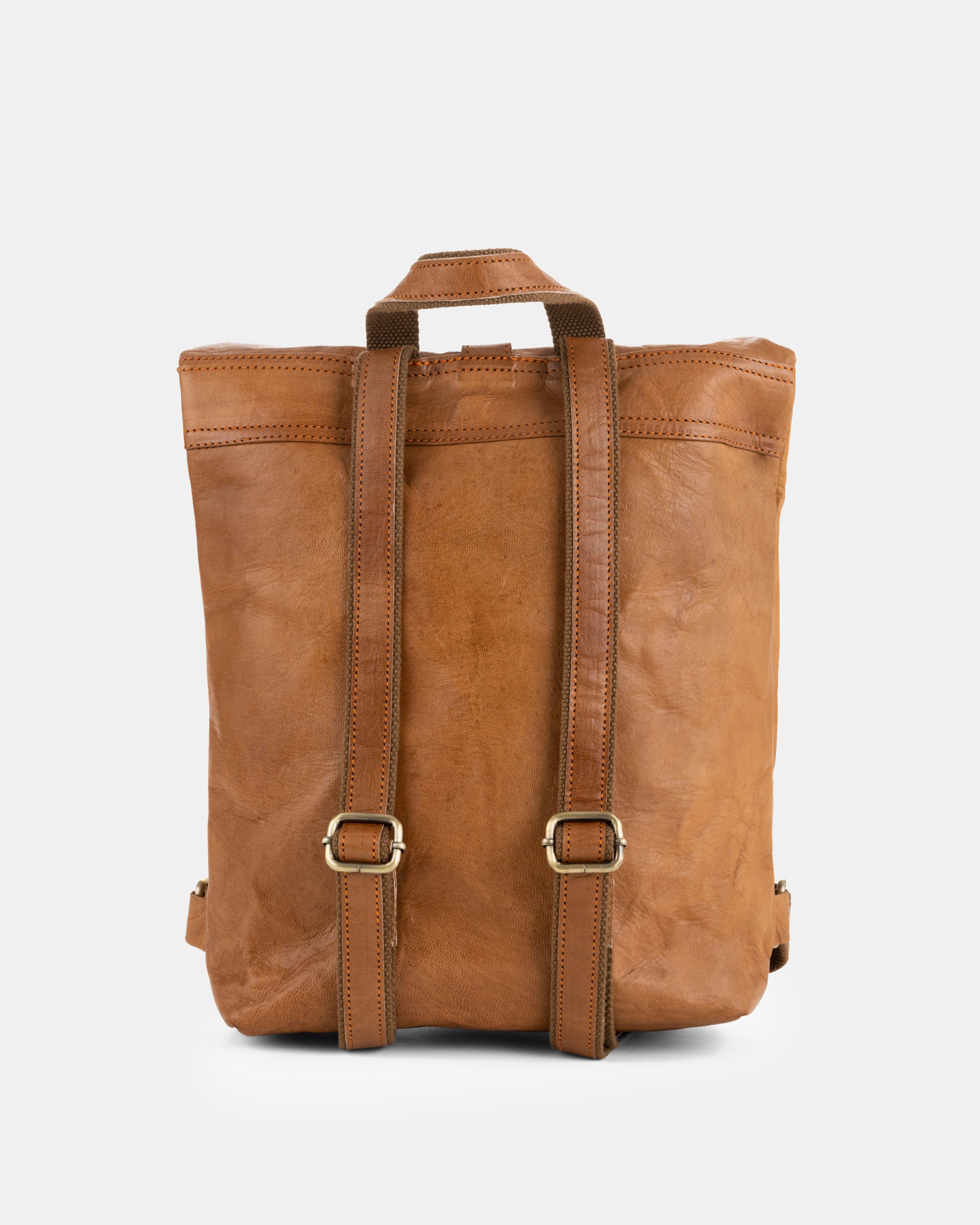 berliner-bags-seattle-sac-dos-cuir-vintage-brown image 6