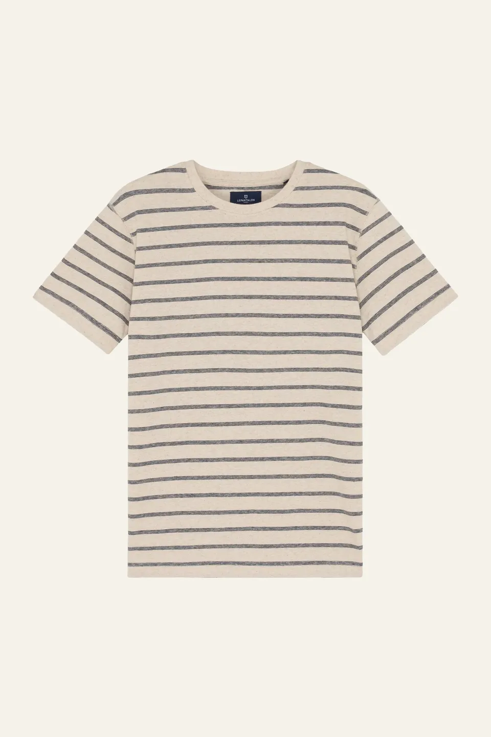 le-pantalon-t-shirts-homme-tee-shirt-marini-re-coton-lin-marine image 1