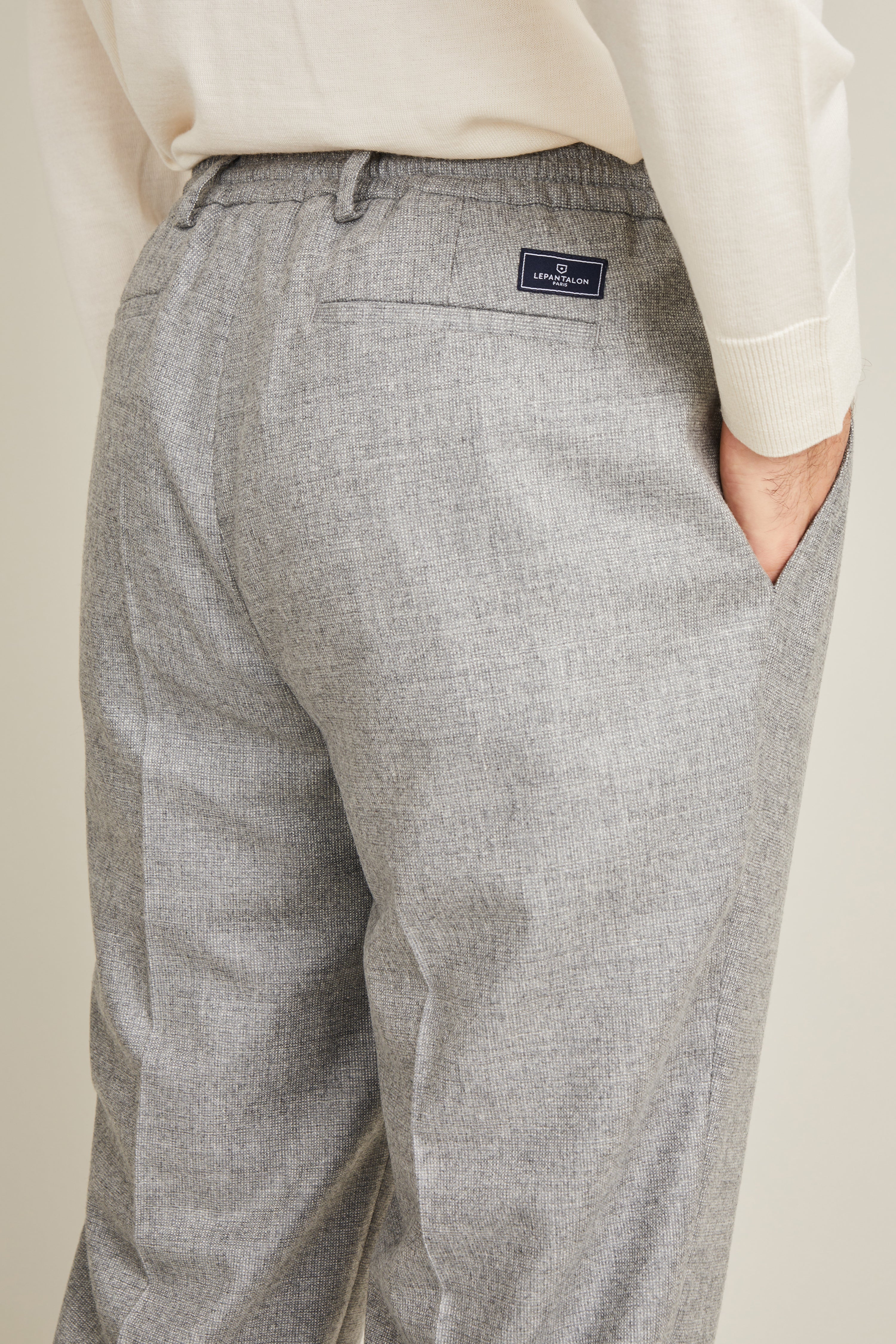 le-pantalon-jogpant-flanelle-gris-pantalon-laine-m-rinos image 5