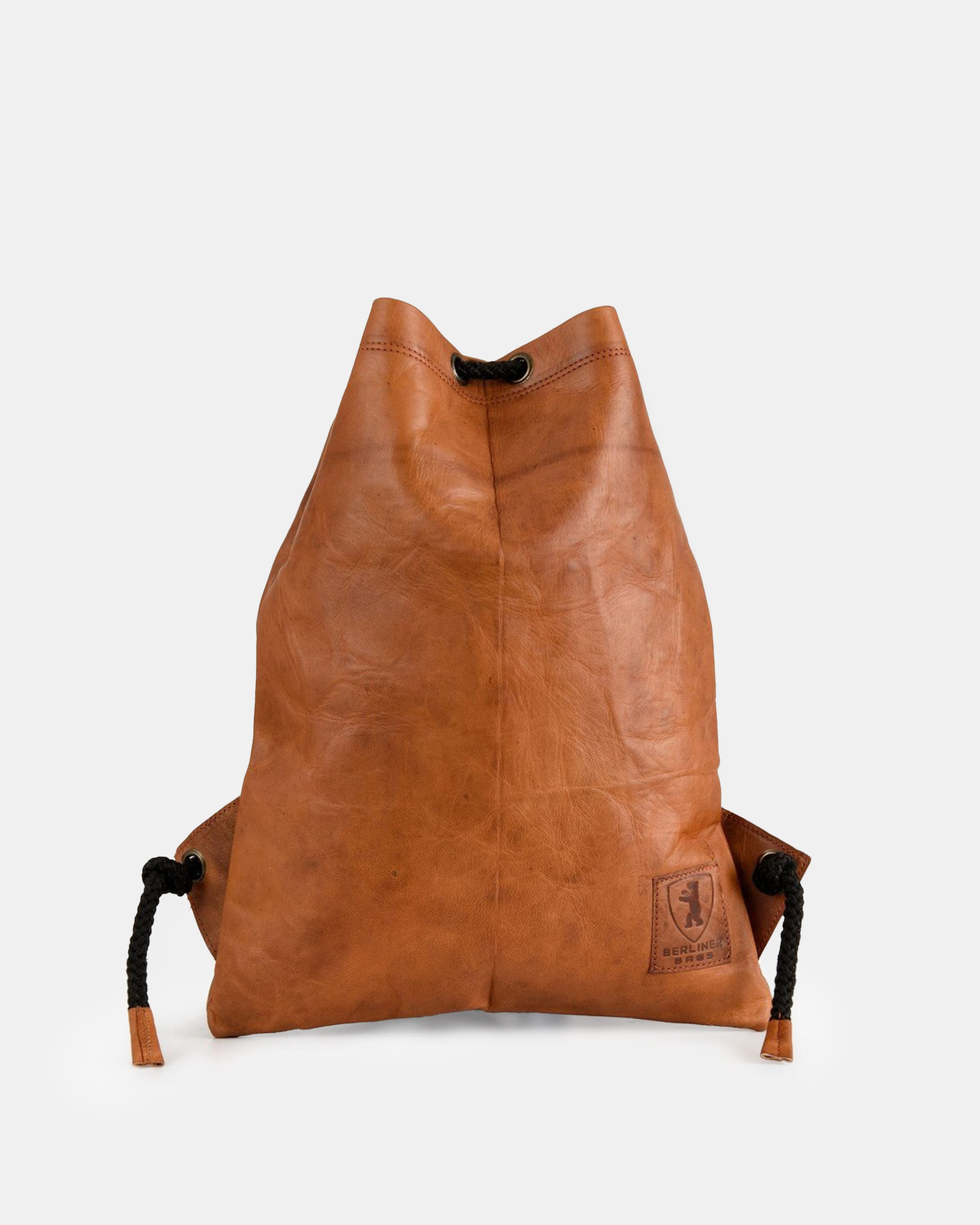 berliner-bags-gym-bag-sac-de-sport-marron-vintage-cordon image 1