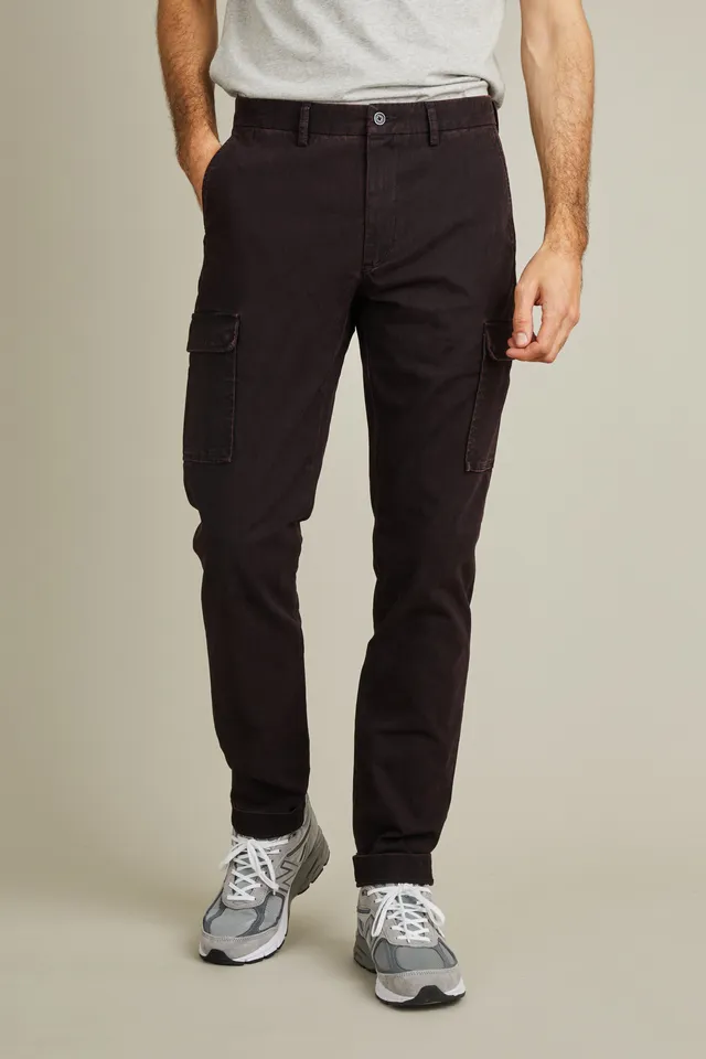 le-pantalon-cargo-pantalon-cargo-bordeaux-coton-stretch image 1