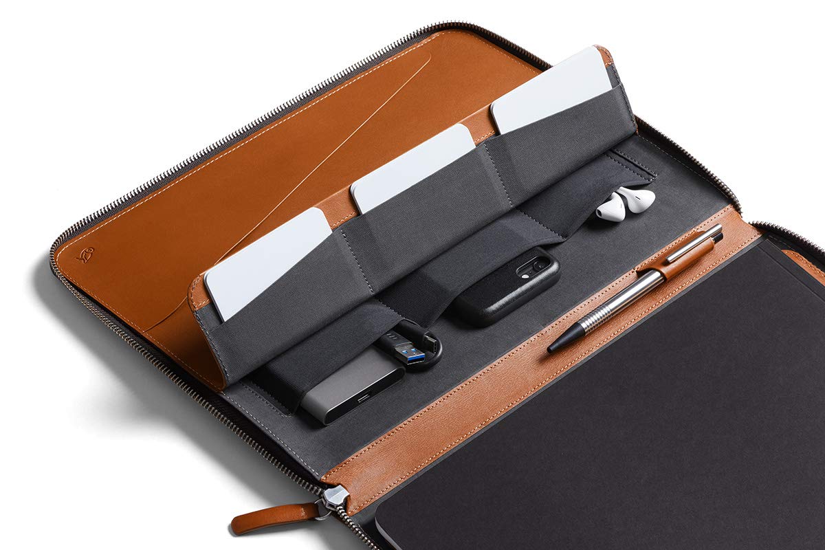 bellroy-work-folio-a4-porte-documents-cuir-caramel image 5
