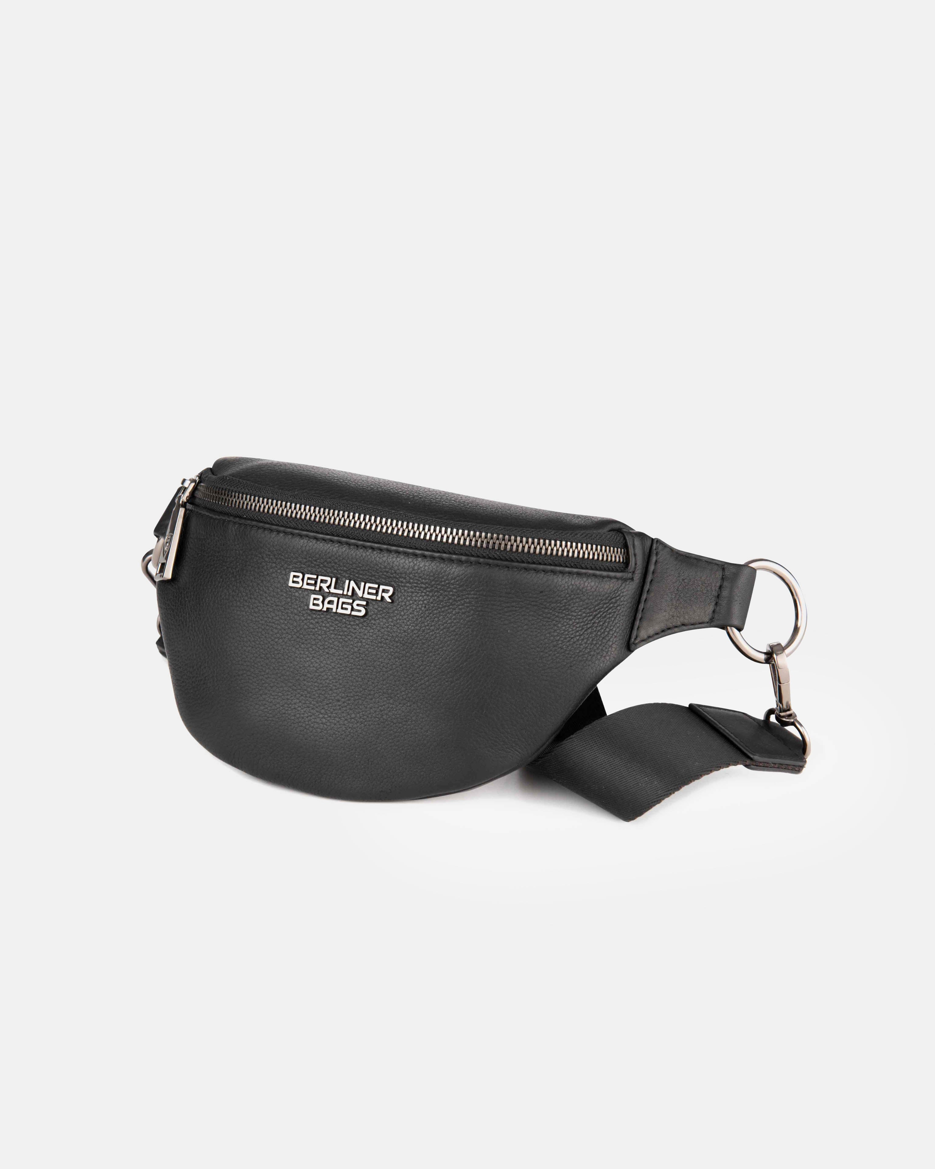 berliner-mona-m-sac-banane-cuir-noir-taille-m image 3