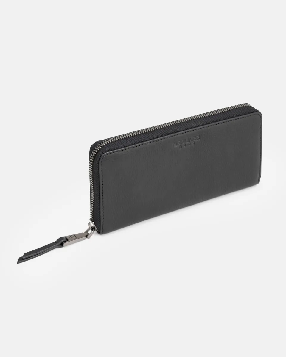 berliner-bags-palma-portefeuille-cuir-femme-grand-noir-rfid image 1