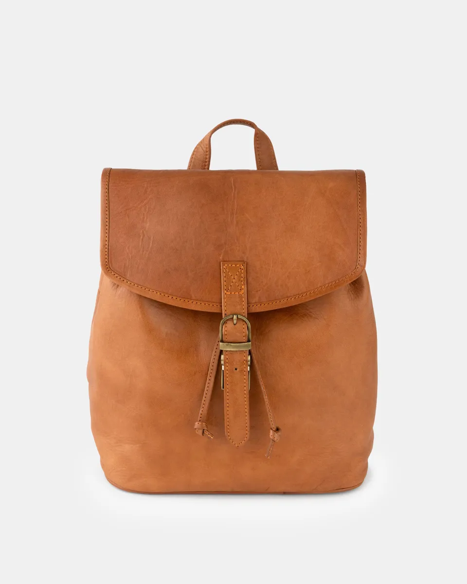 berliner-bags-jenny-sac-dos-femme-cuir-marron-vintage image 1